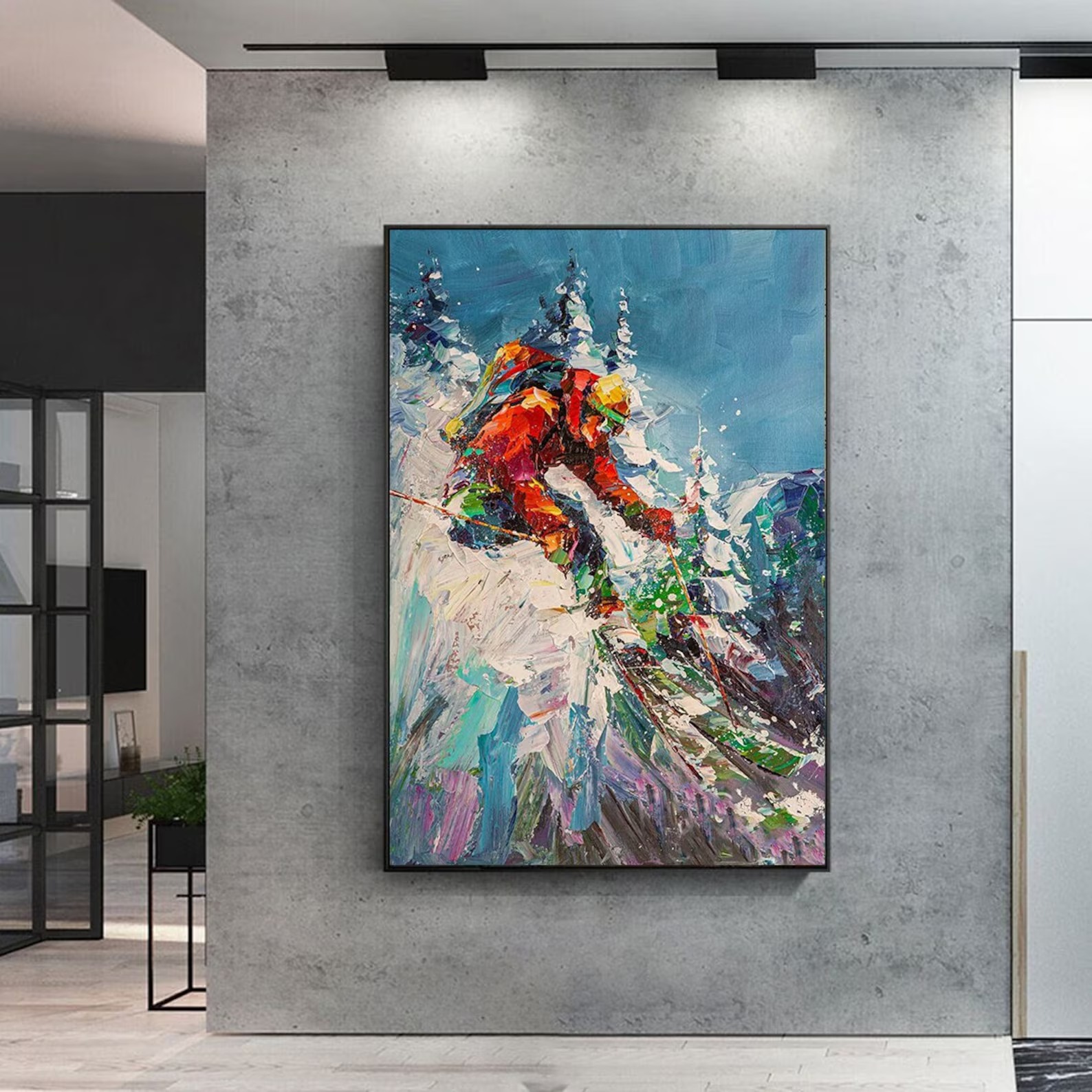 Colorful Alpine Motion Painting