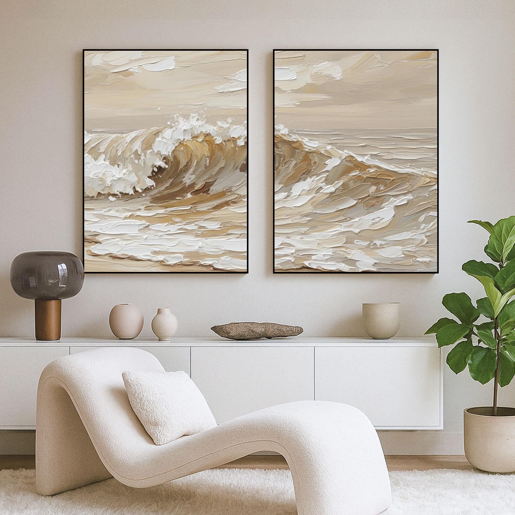 Textured Wave Serenity Art