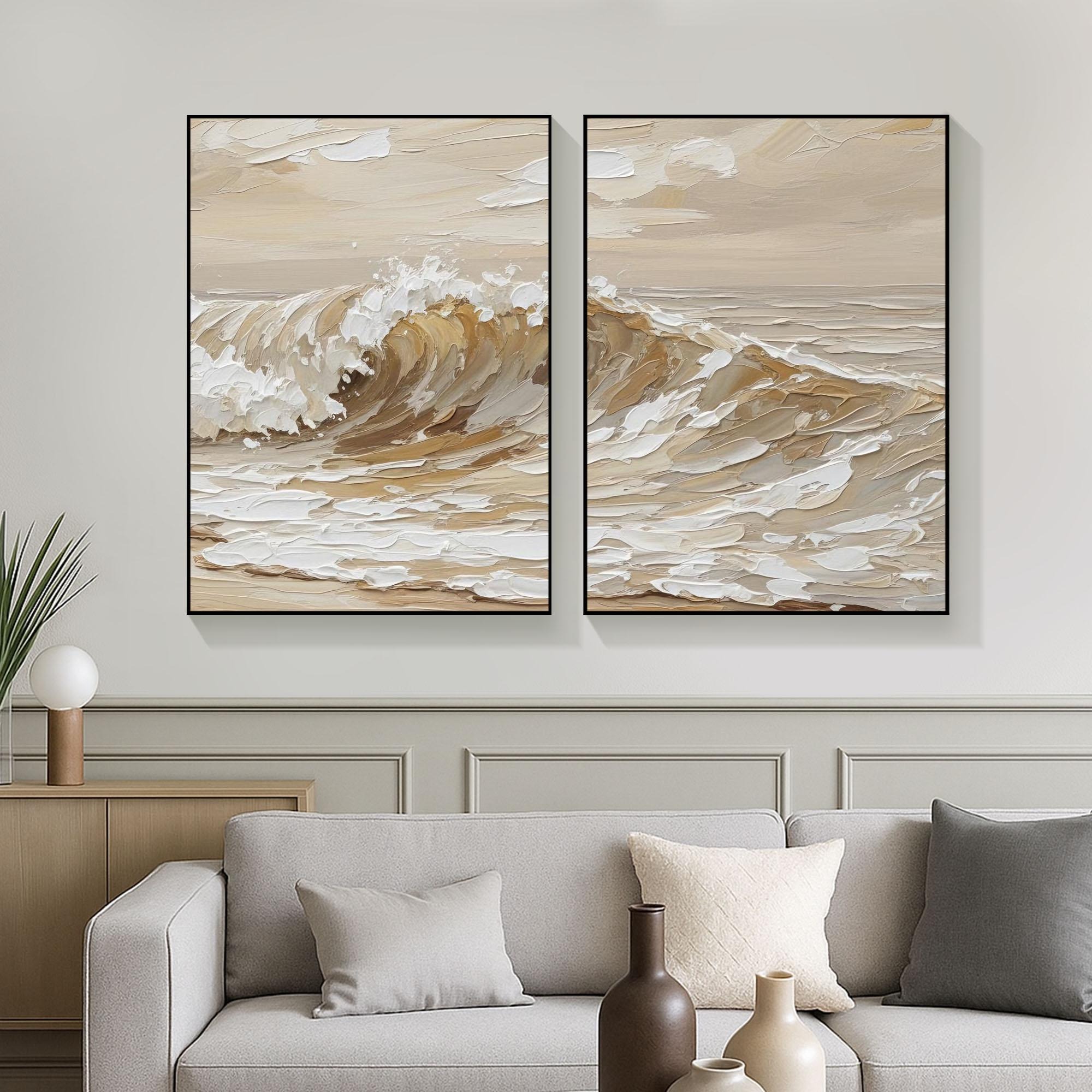 Textured Wave Serenity Art