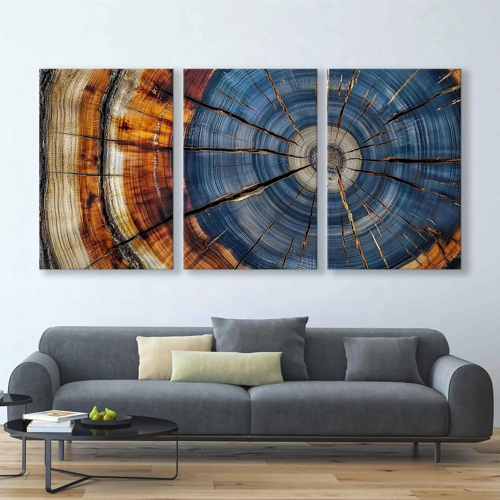 Ring Rhythms - Abstract Tree Cross-Section Art