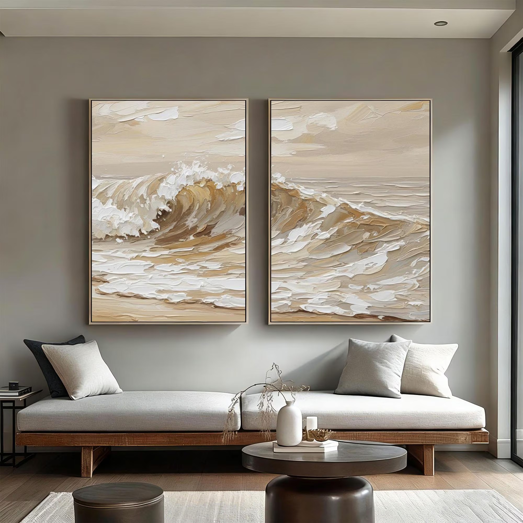 Textured Wave Serenity Art