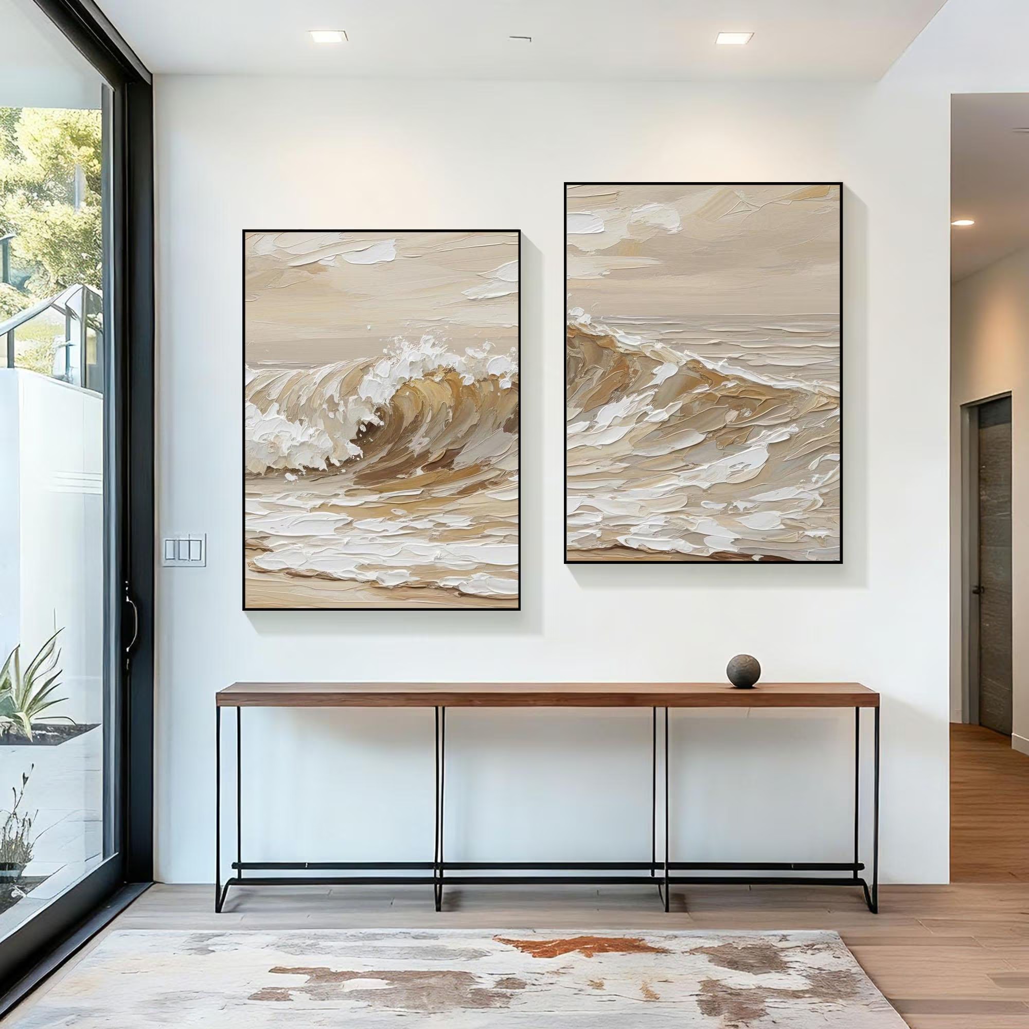 Textured Wave Serenity Art