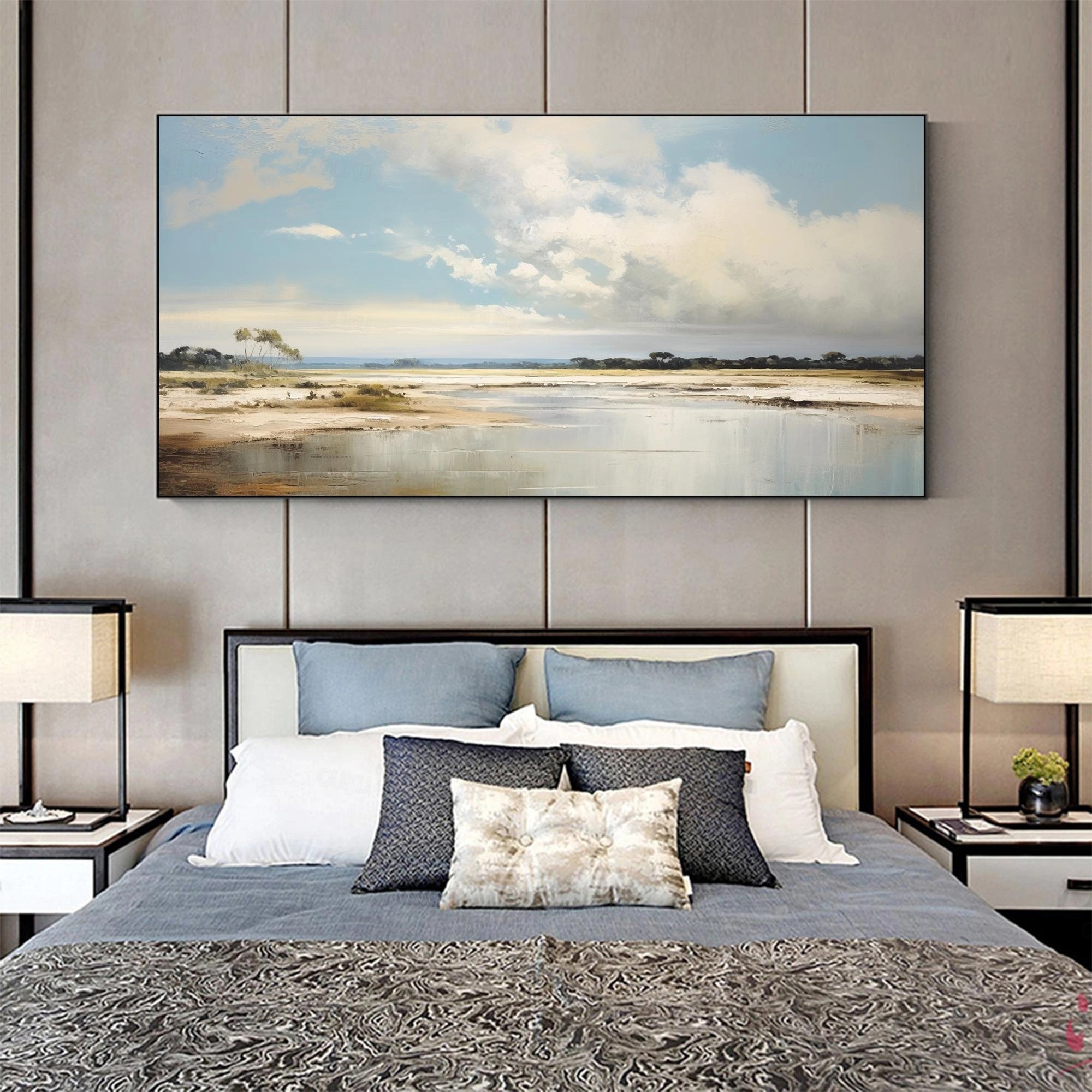 The boundless sea and sky