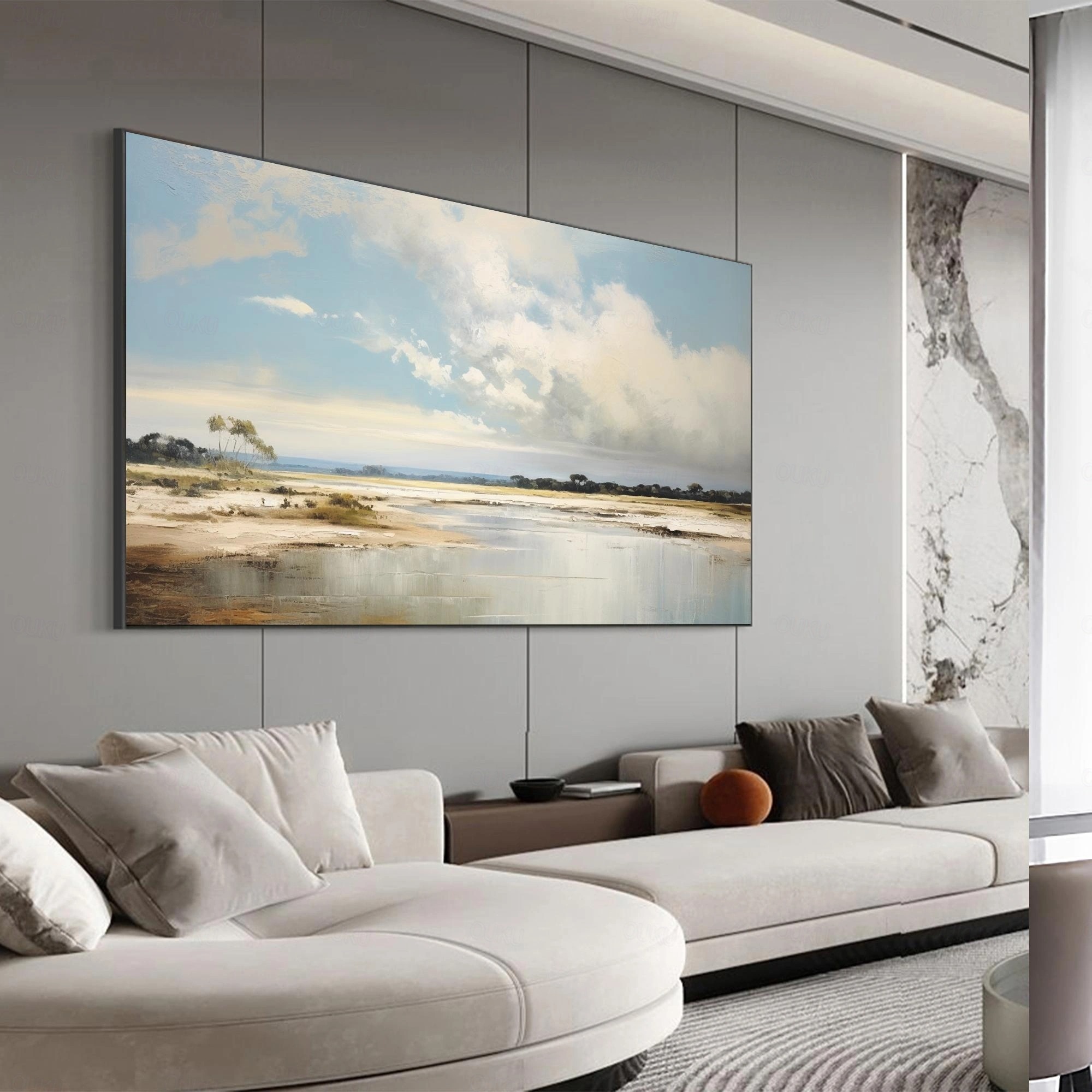 The boundless sea and sky