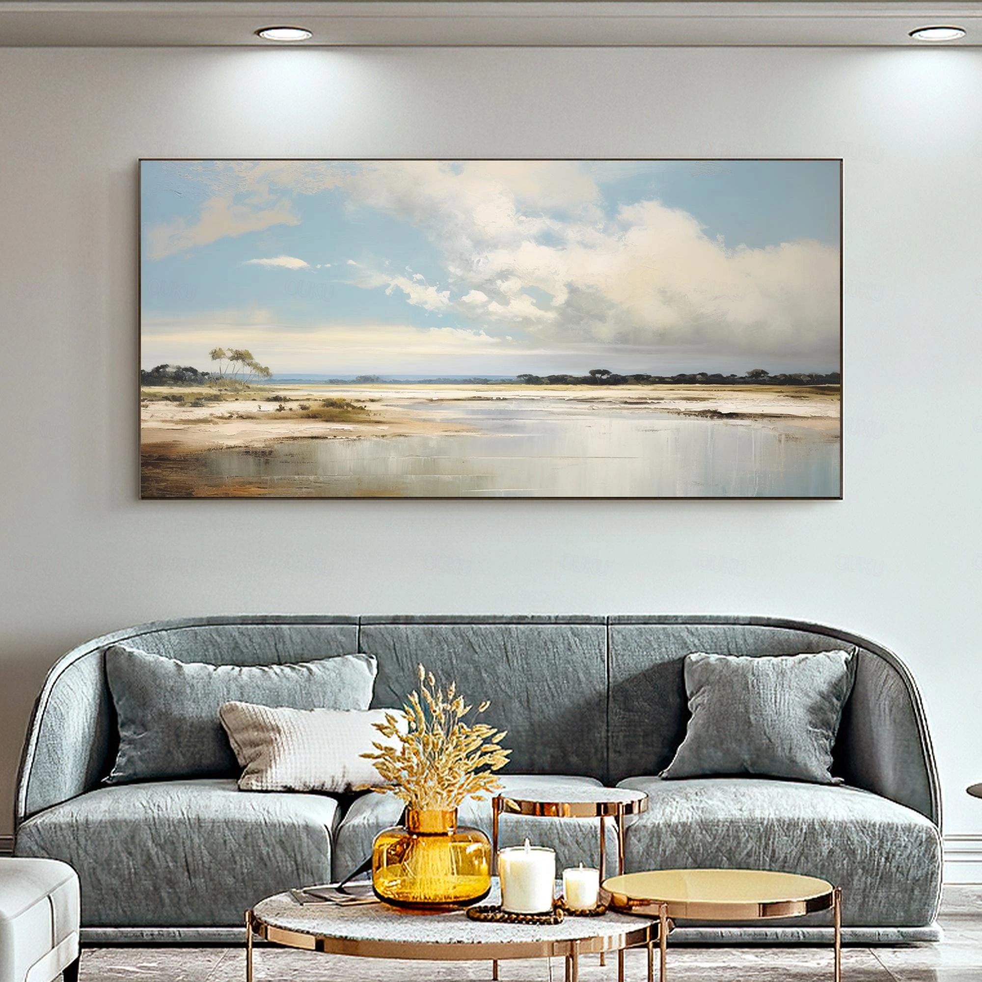 The boundless sea and sky