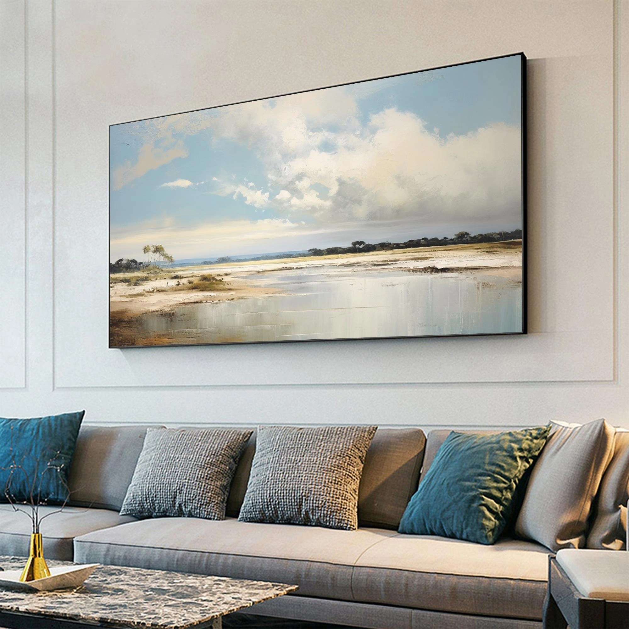 The boundless sea and sky