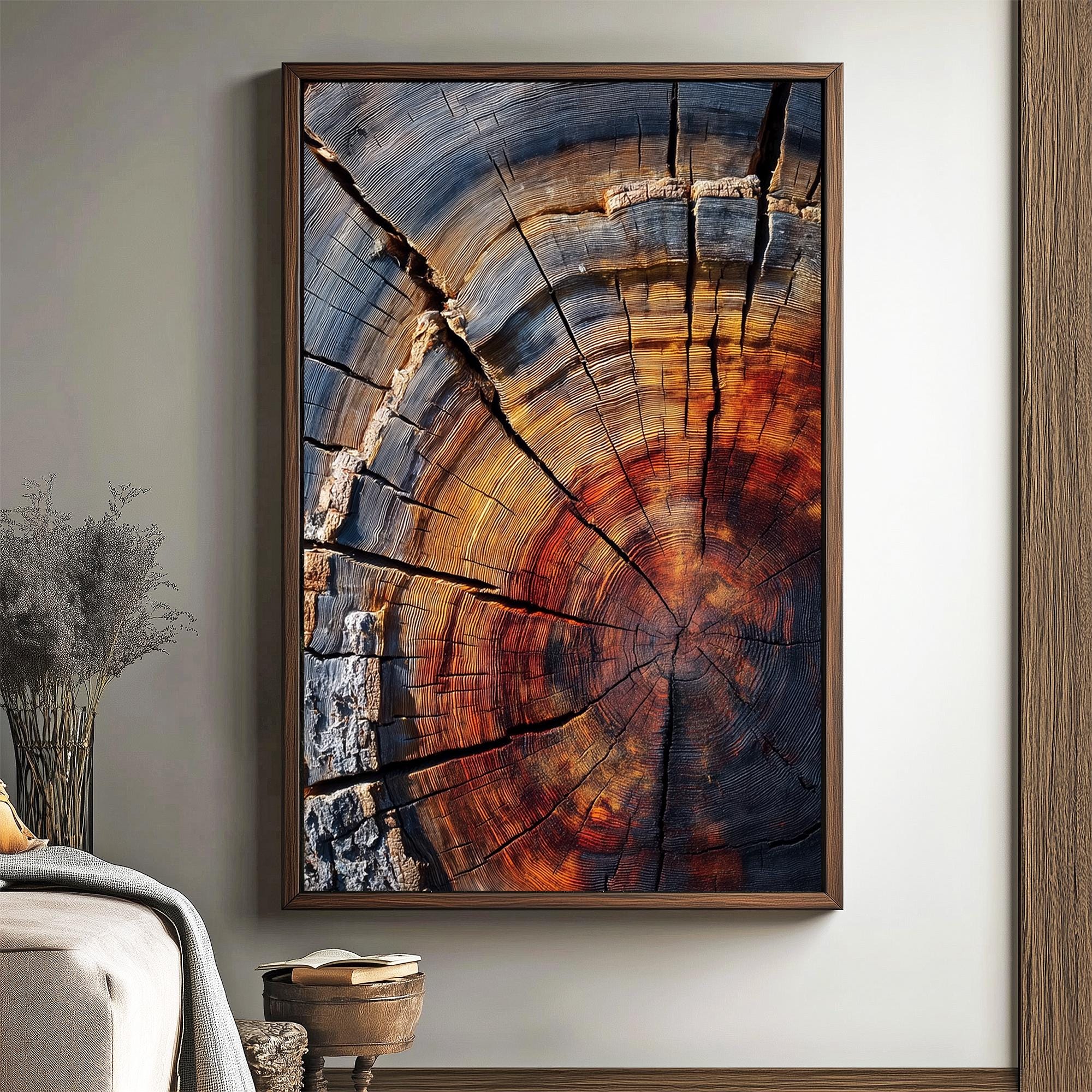 Natural Concentric – Textured Tree Stump Masterpiece