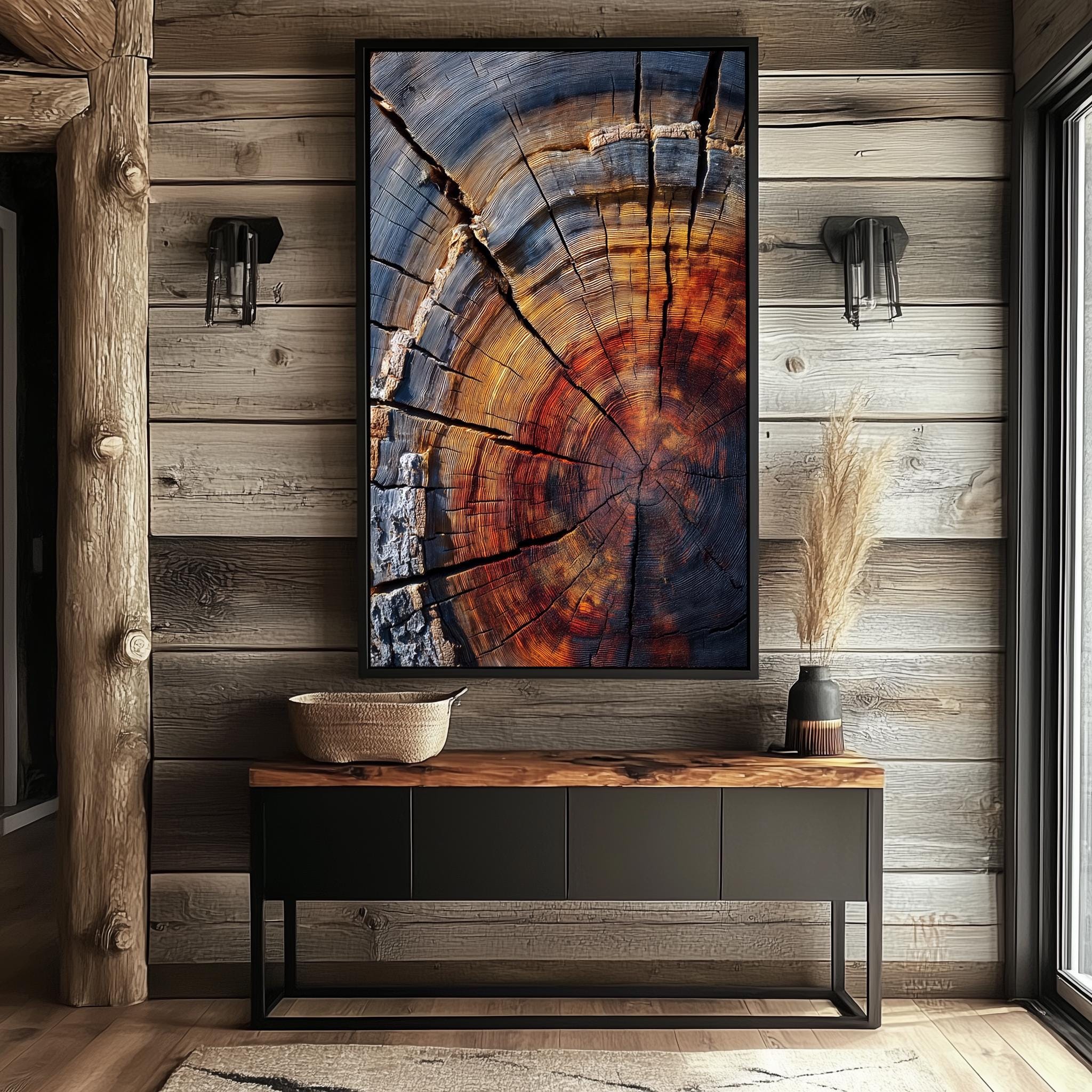 Natural Concentric – Textured Tree Stump Masterpiece