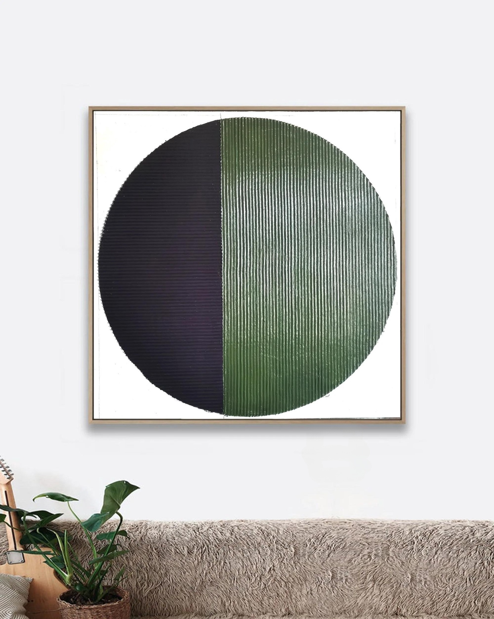 Textured Duality Canvas
