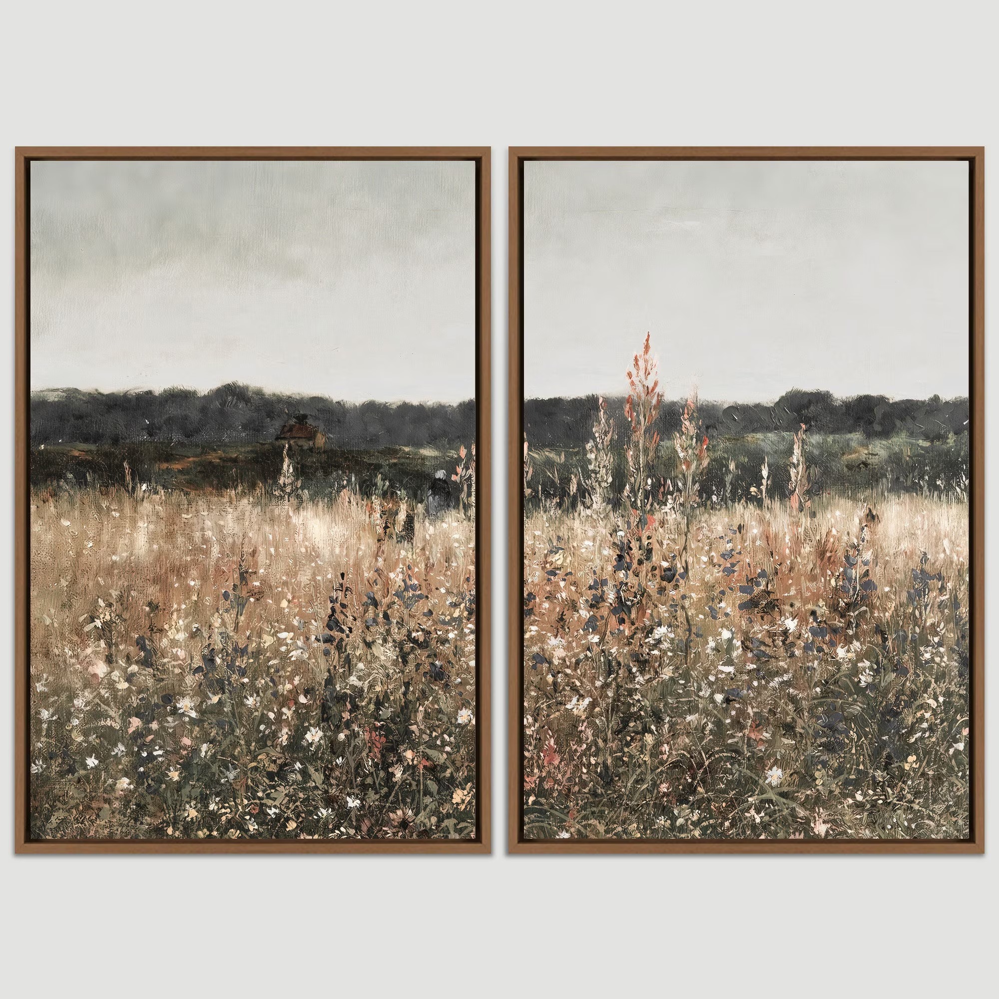 Wildflowers Beneath Soft Skies