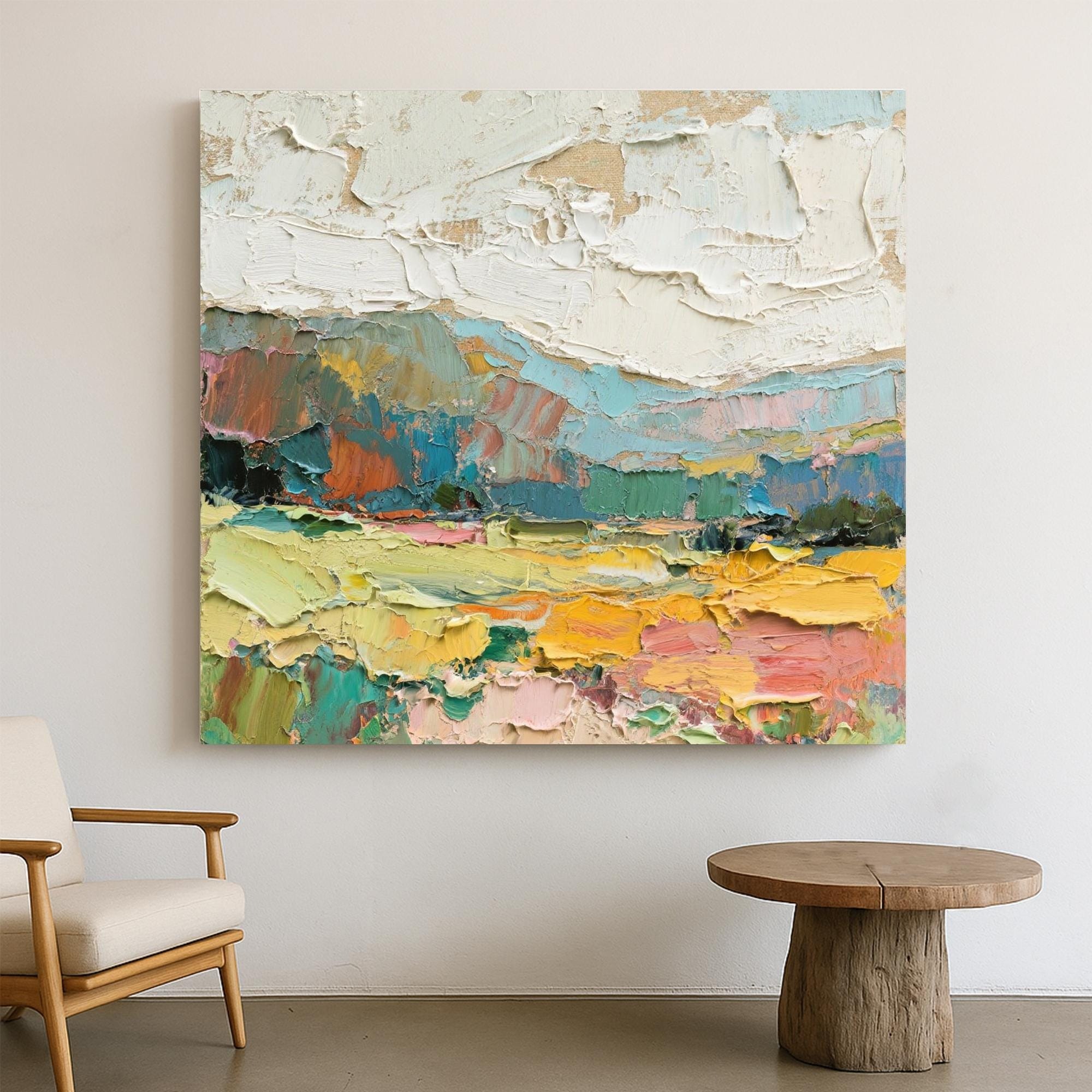 Multi-Colored Abstract Landscape