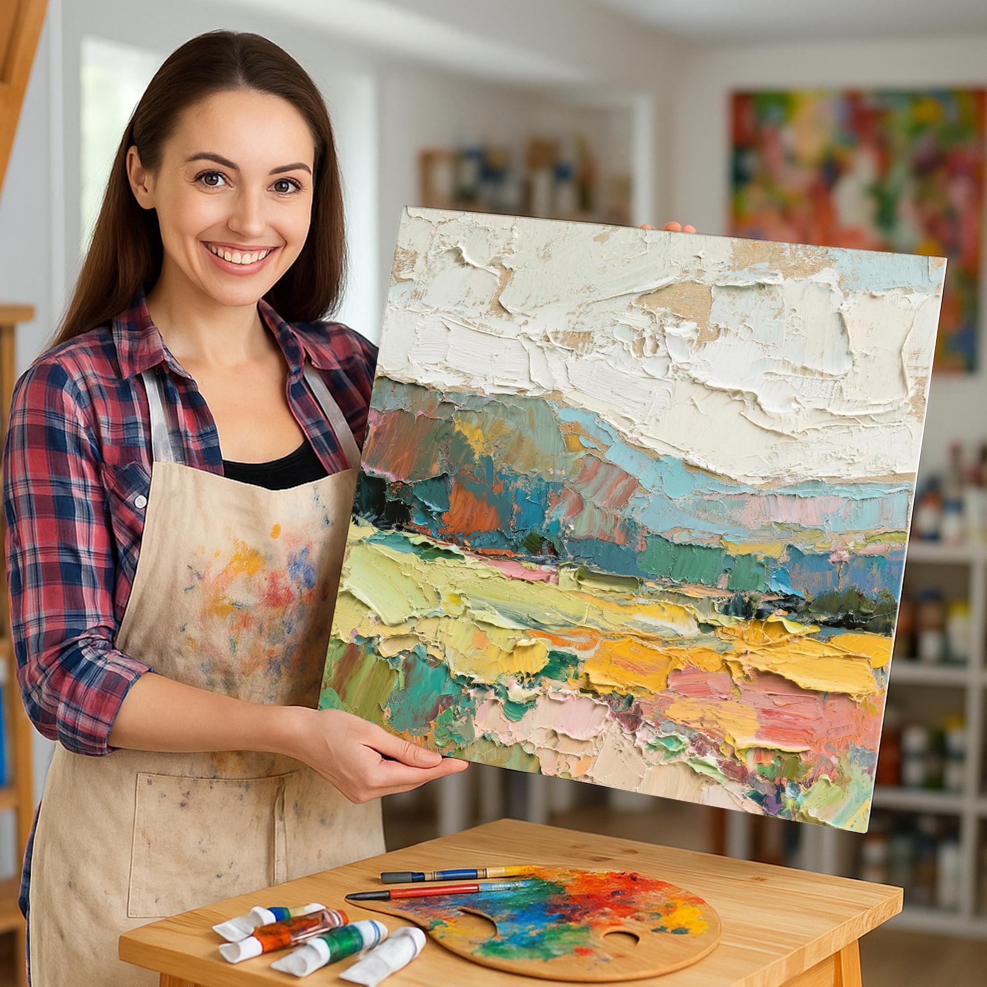 Multi-Colored Abstract Landscape