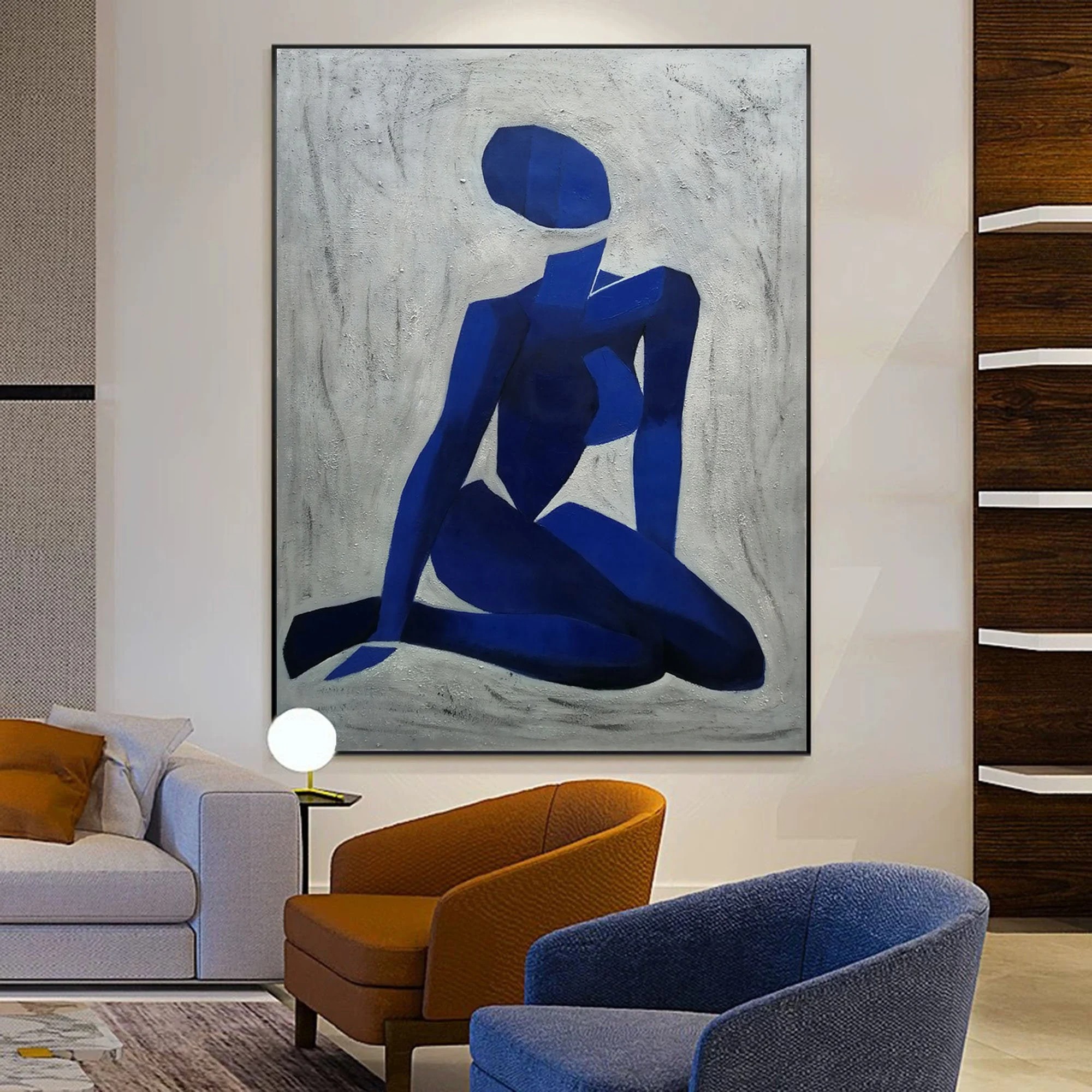 Abstract Blue Nude