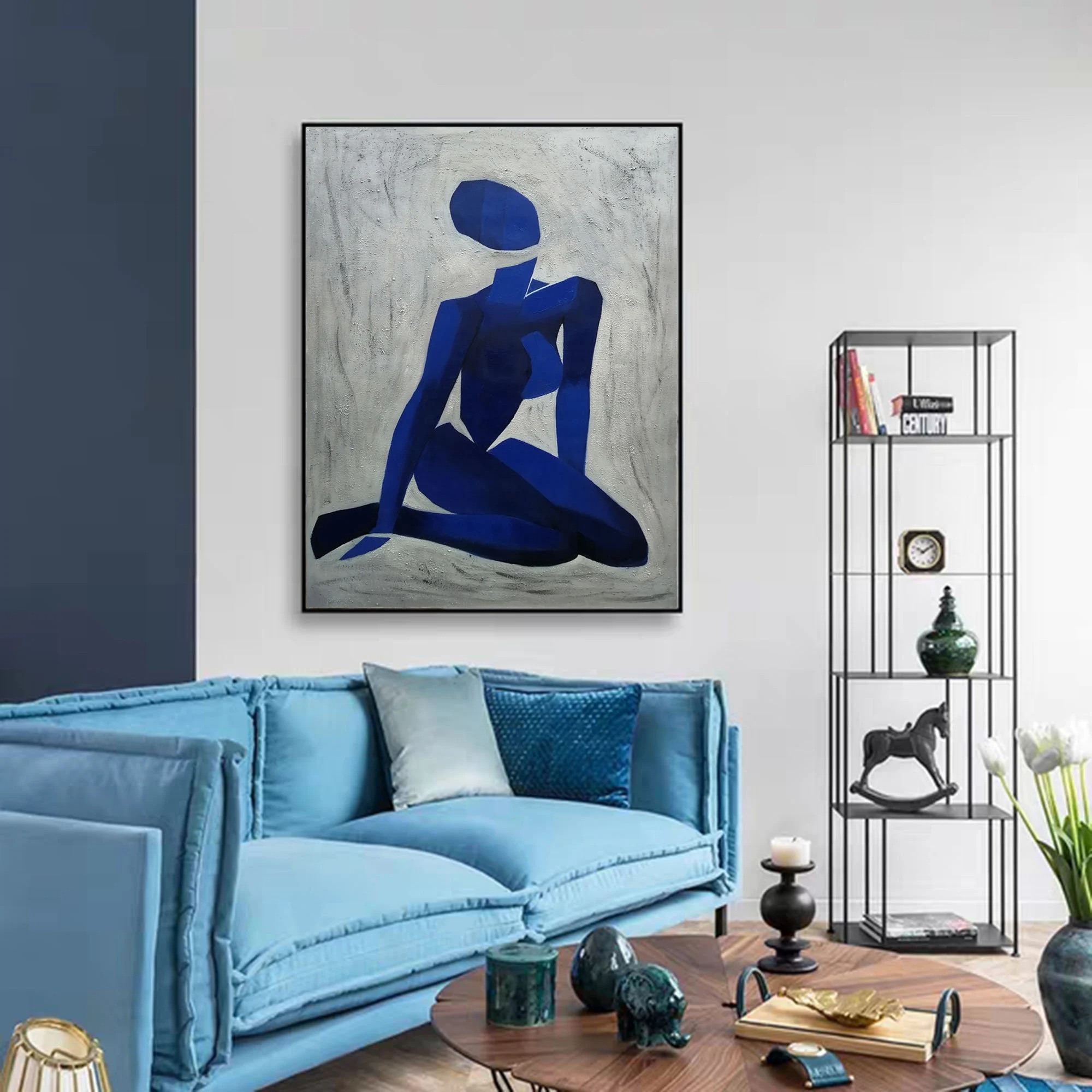 Abstract Blue Nude