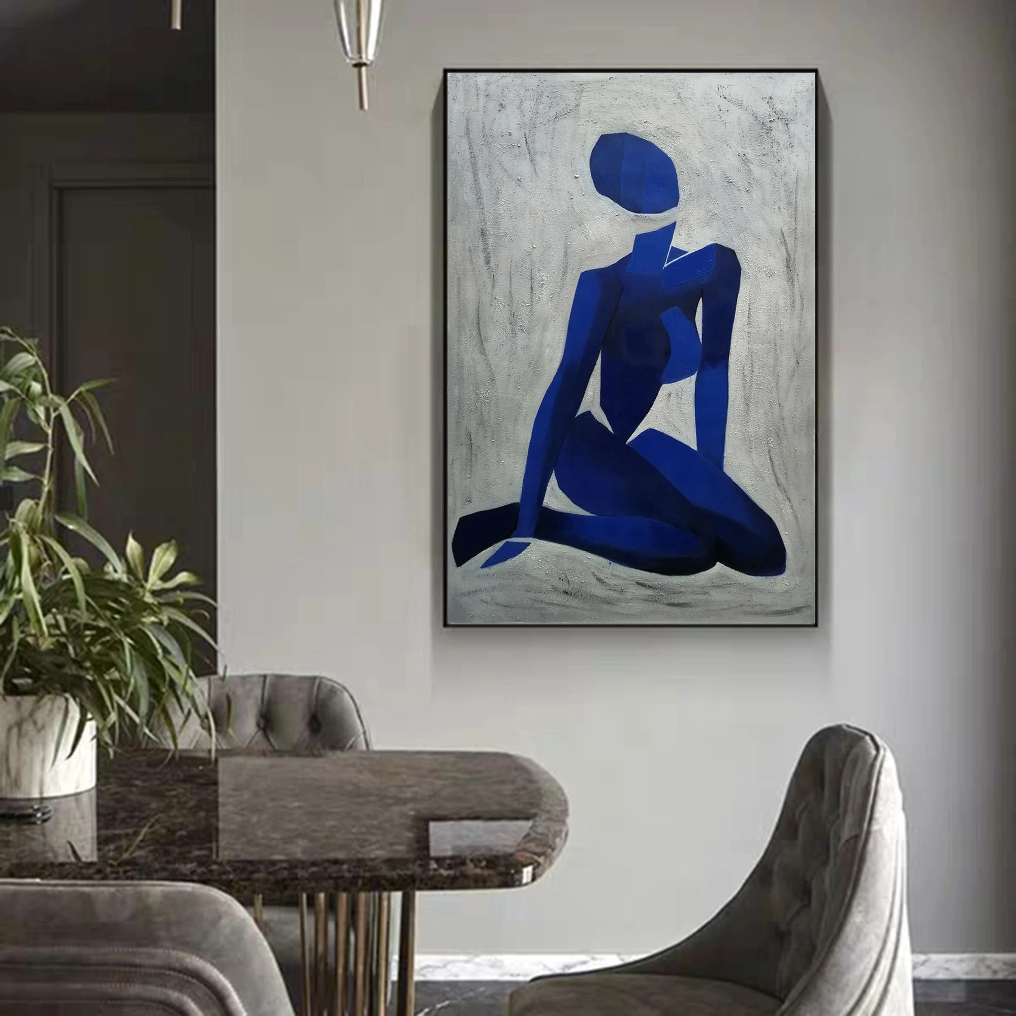Abstract Blue Nude
