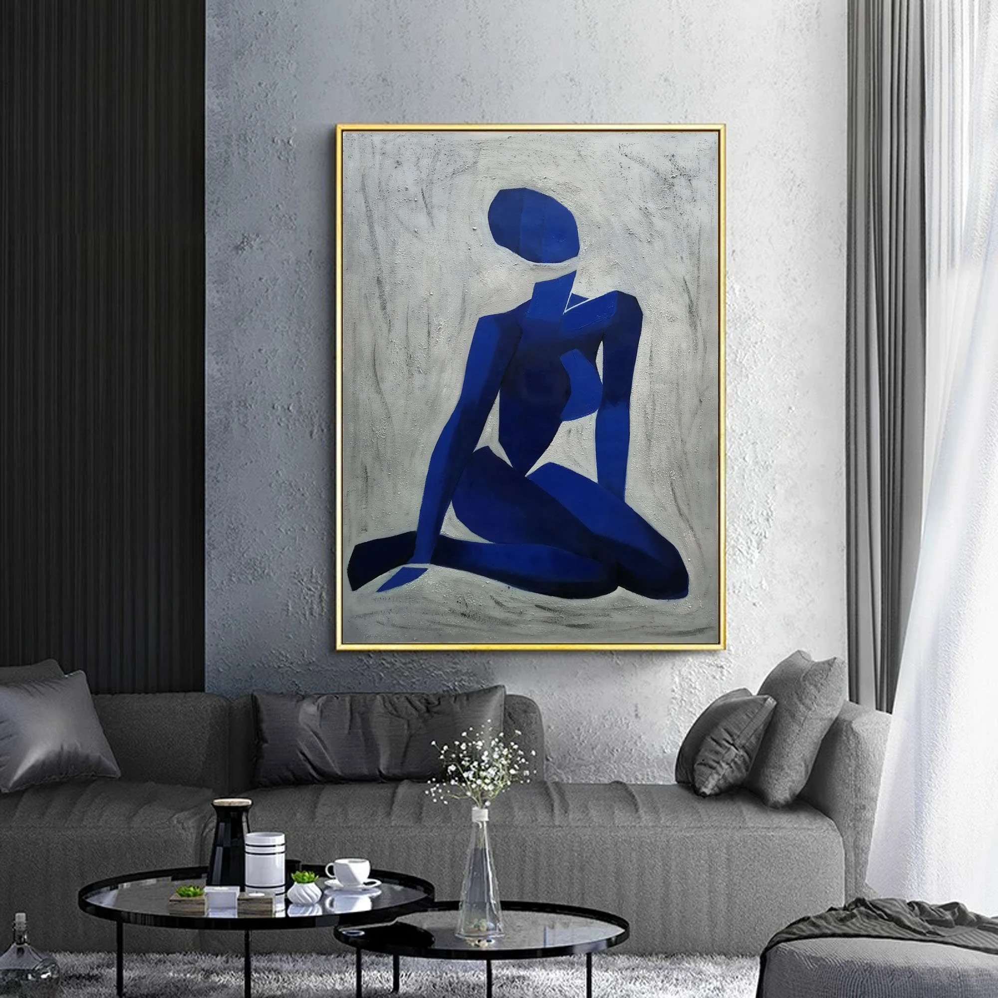 Abstract Blue Nude