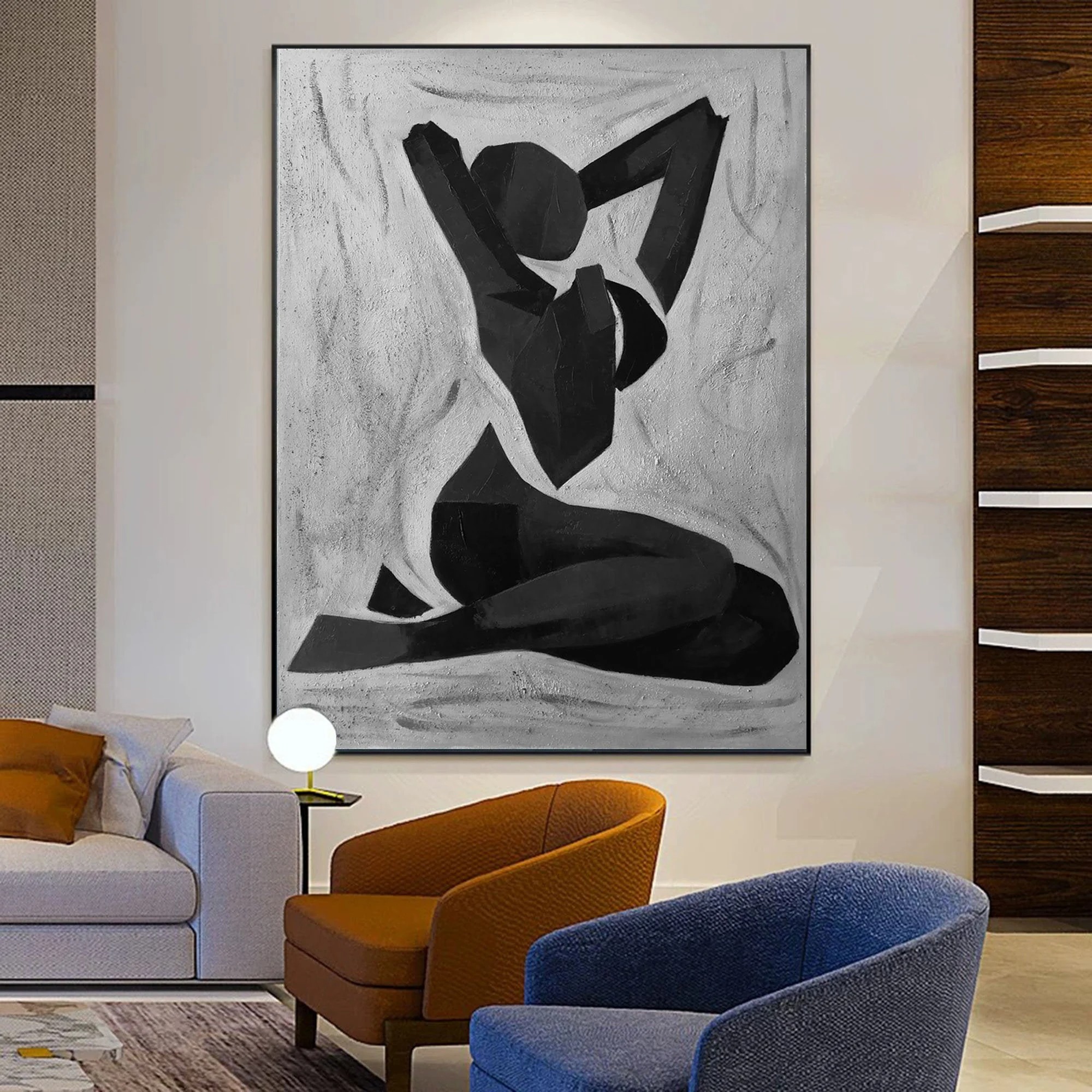 Abstract Black Nude