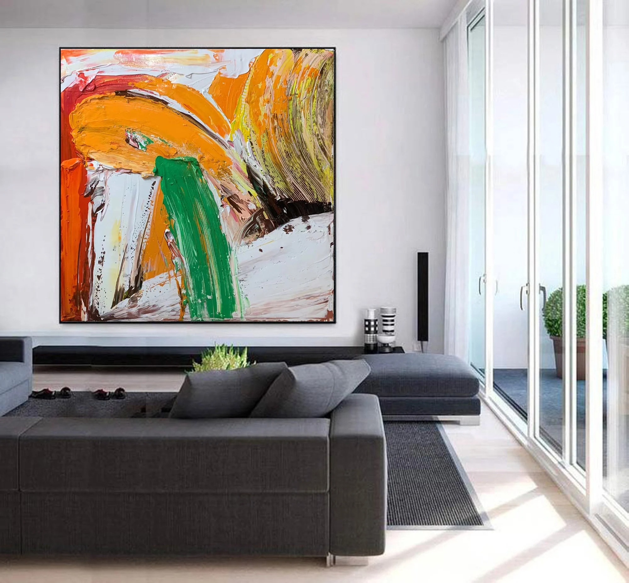 Dynamic Color Splash Painting