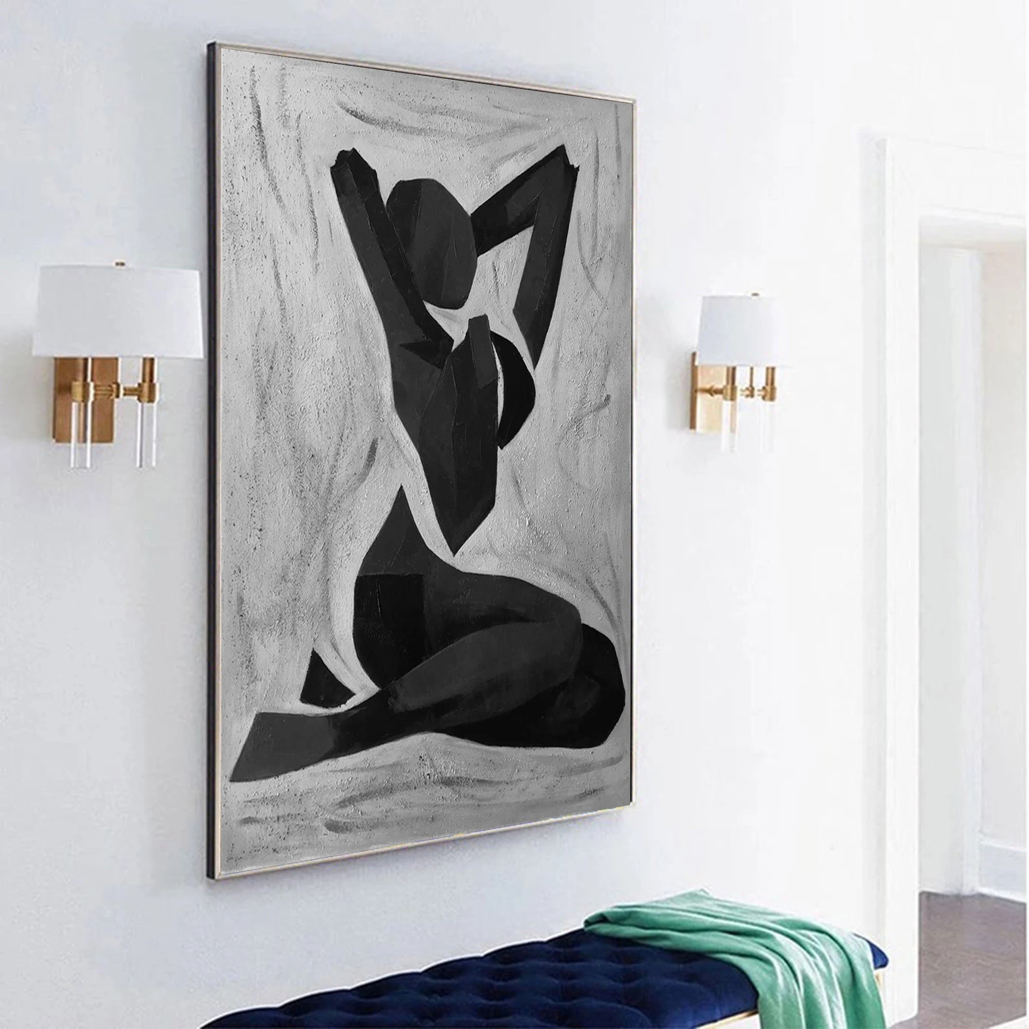 Abstract Black Nude
