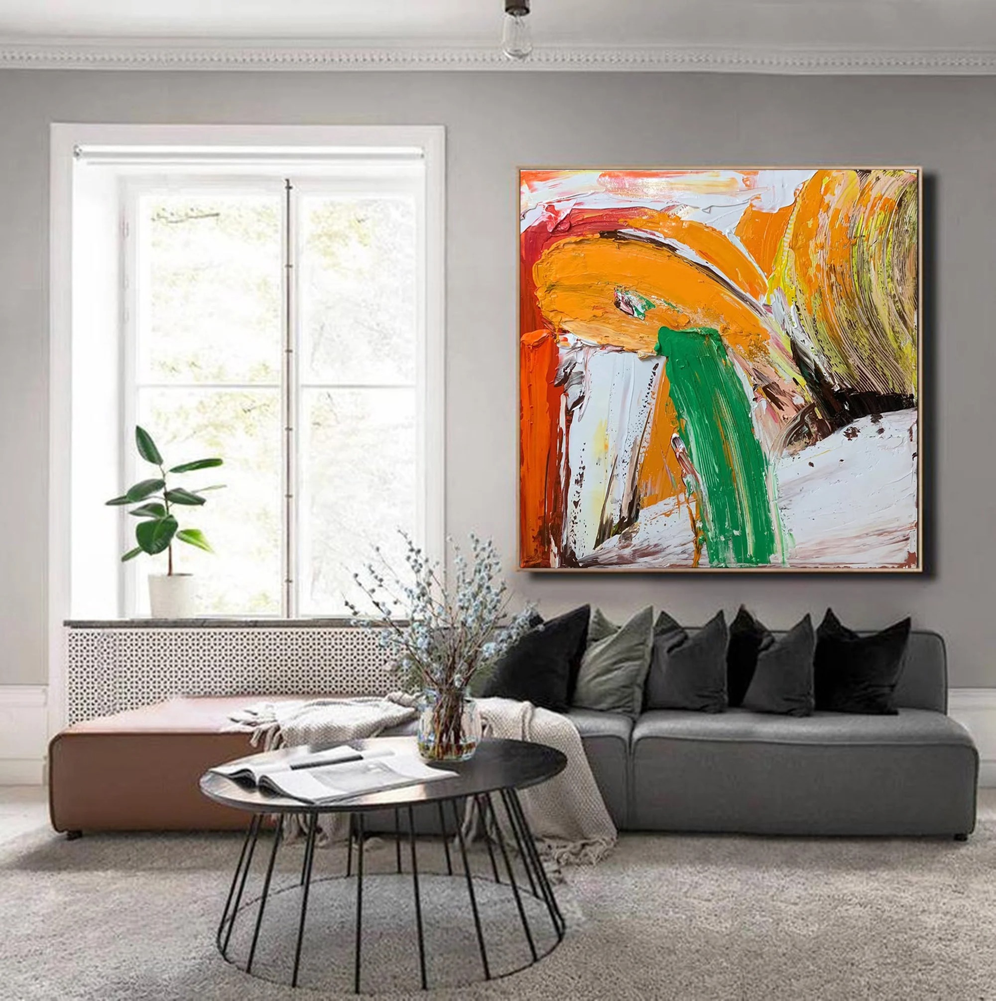 Dynamic Color Splash Painting