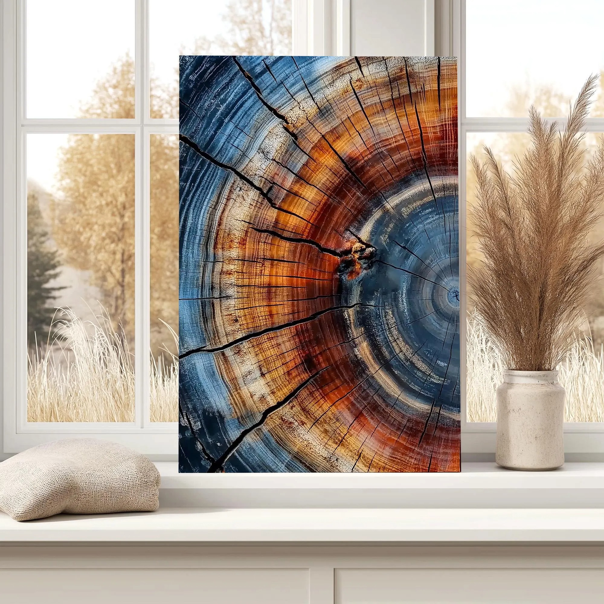 Earthy Elegance Wood Cross-Section