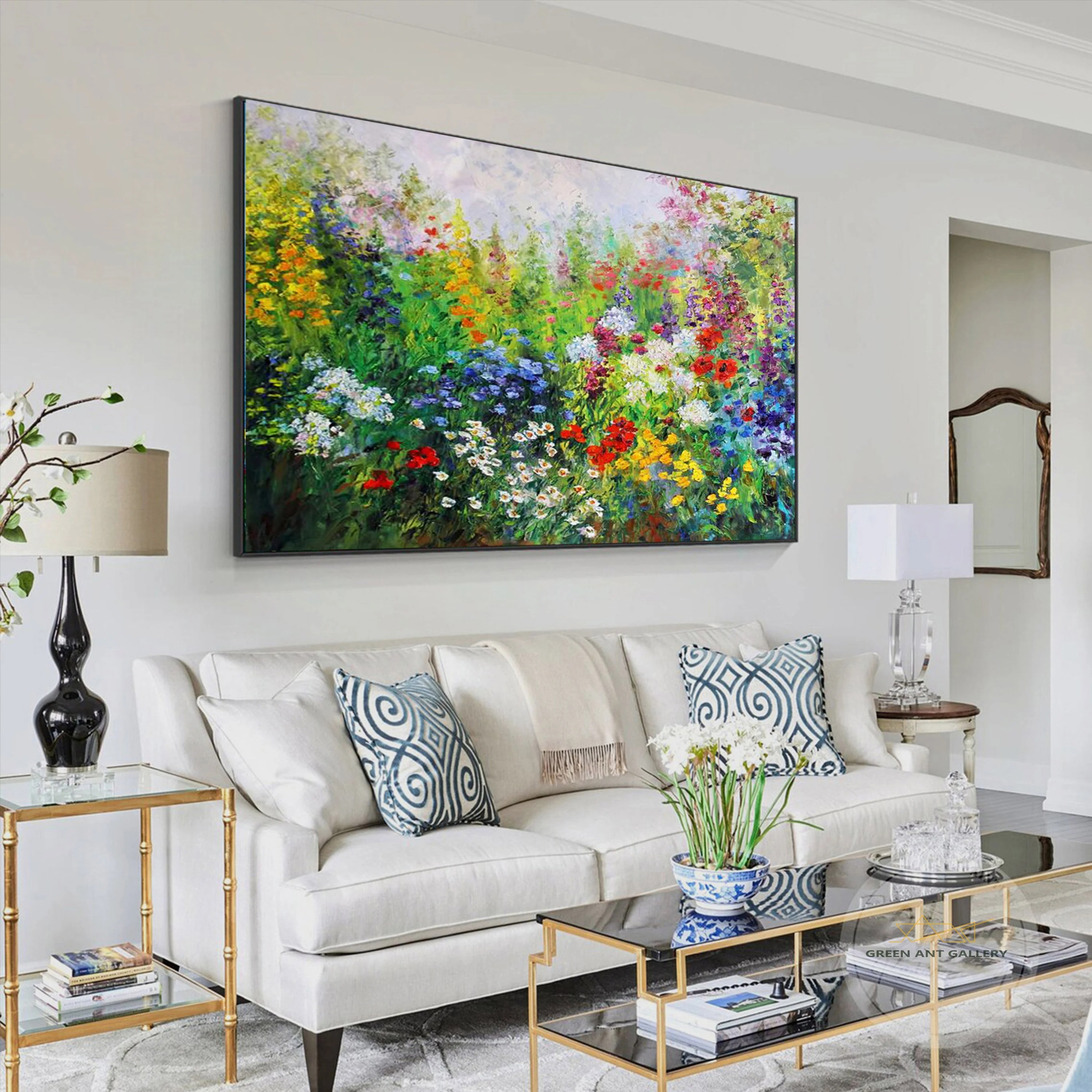 Vibrant Floral Oasis Harmony-A Lively Home Escape