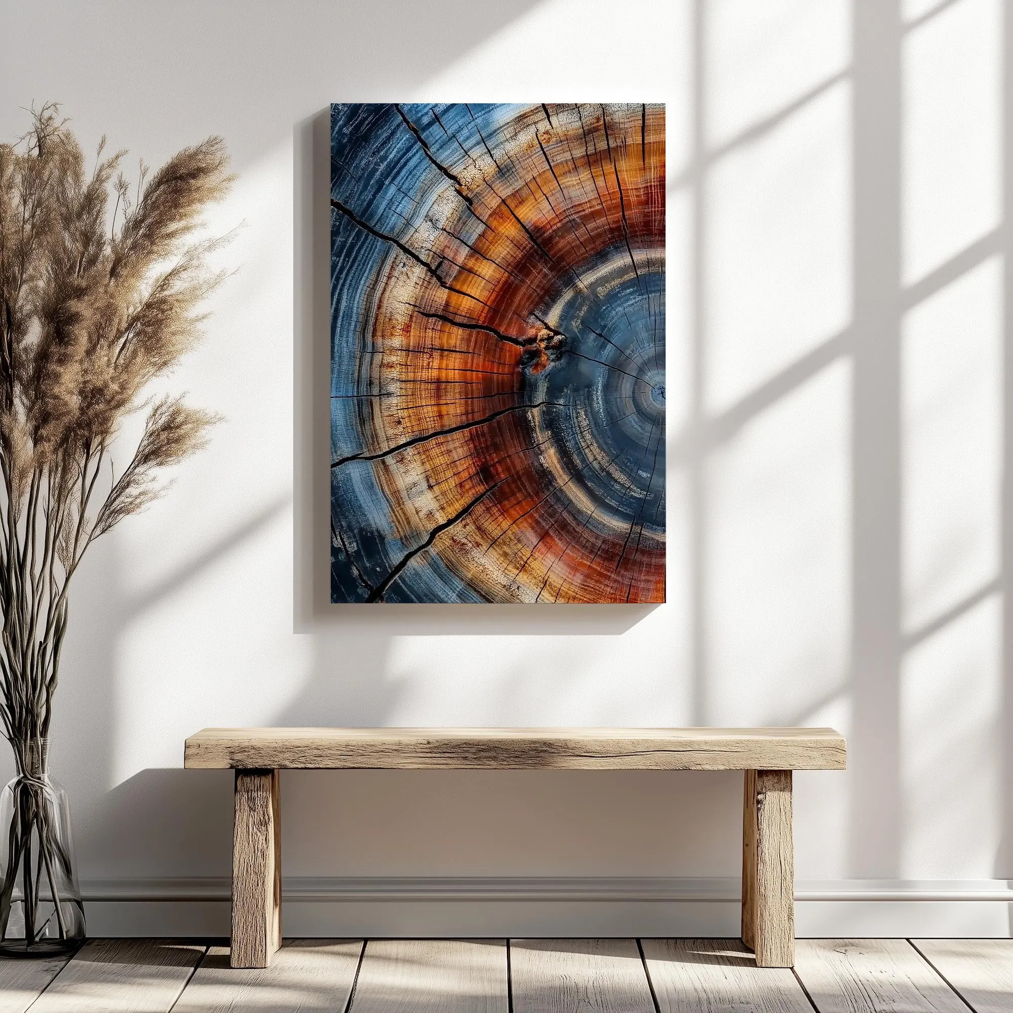 Earthy Elegance Wood Cross-Section