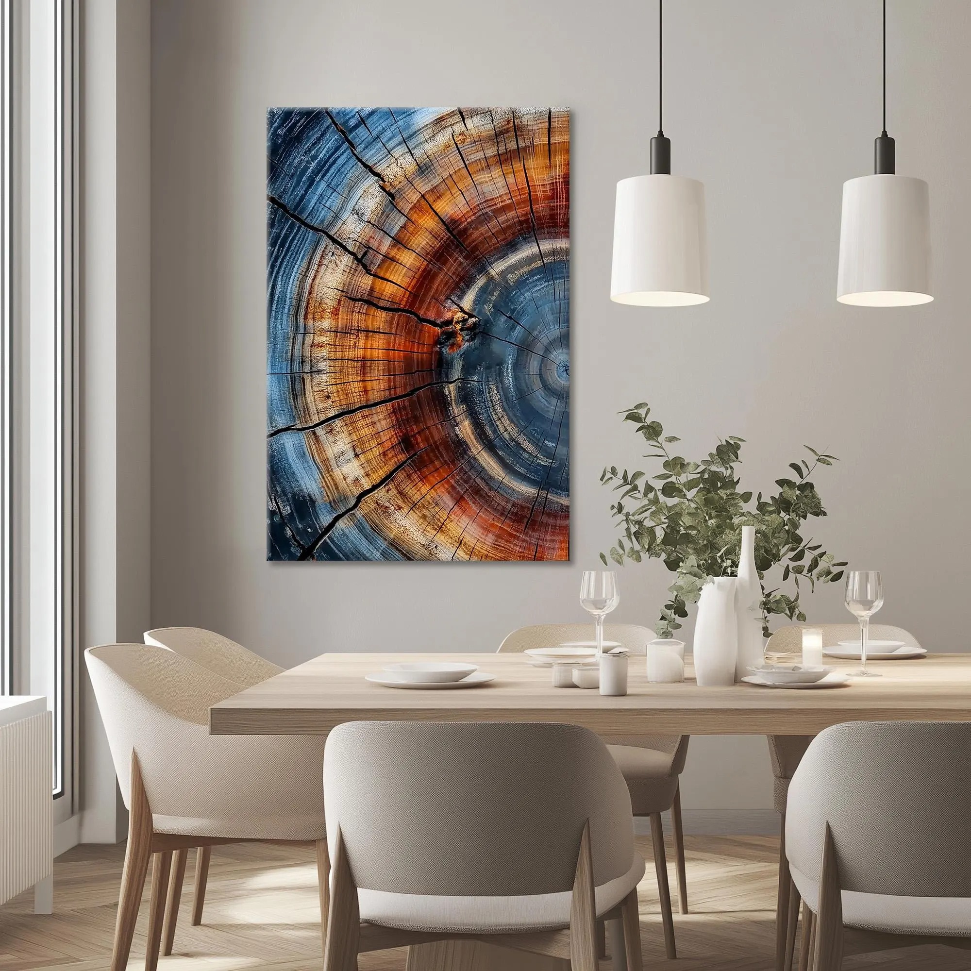 Earthy Elegance Wood Cross-Section