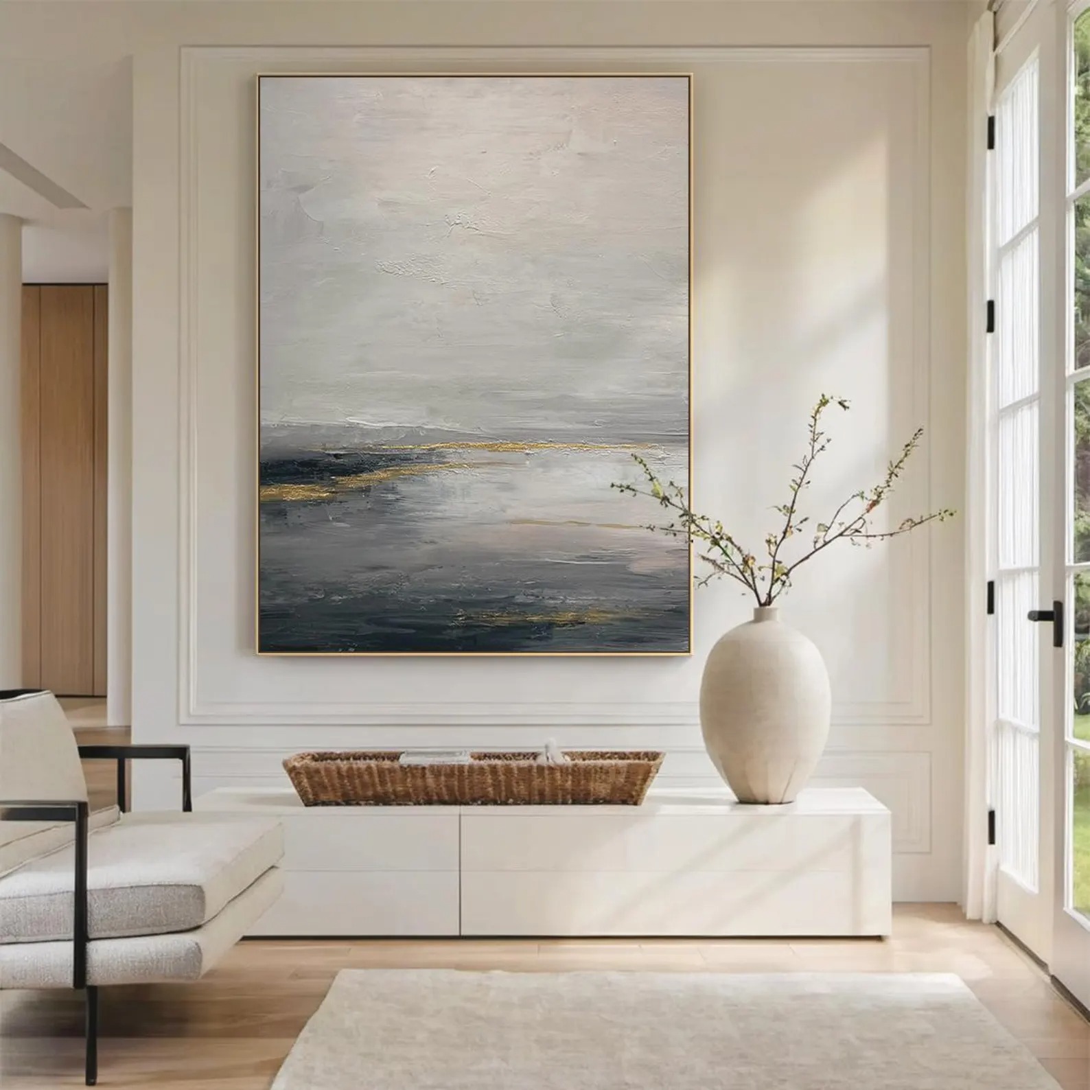 Misty Shoreline Elegance