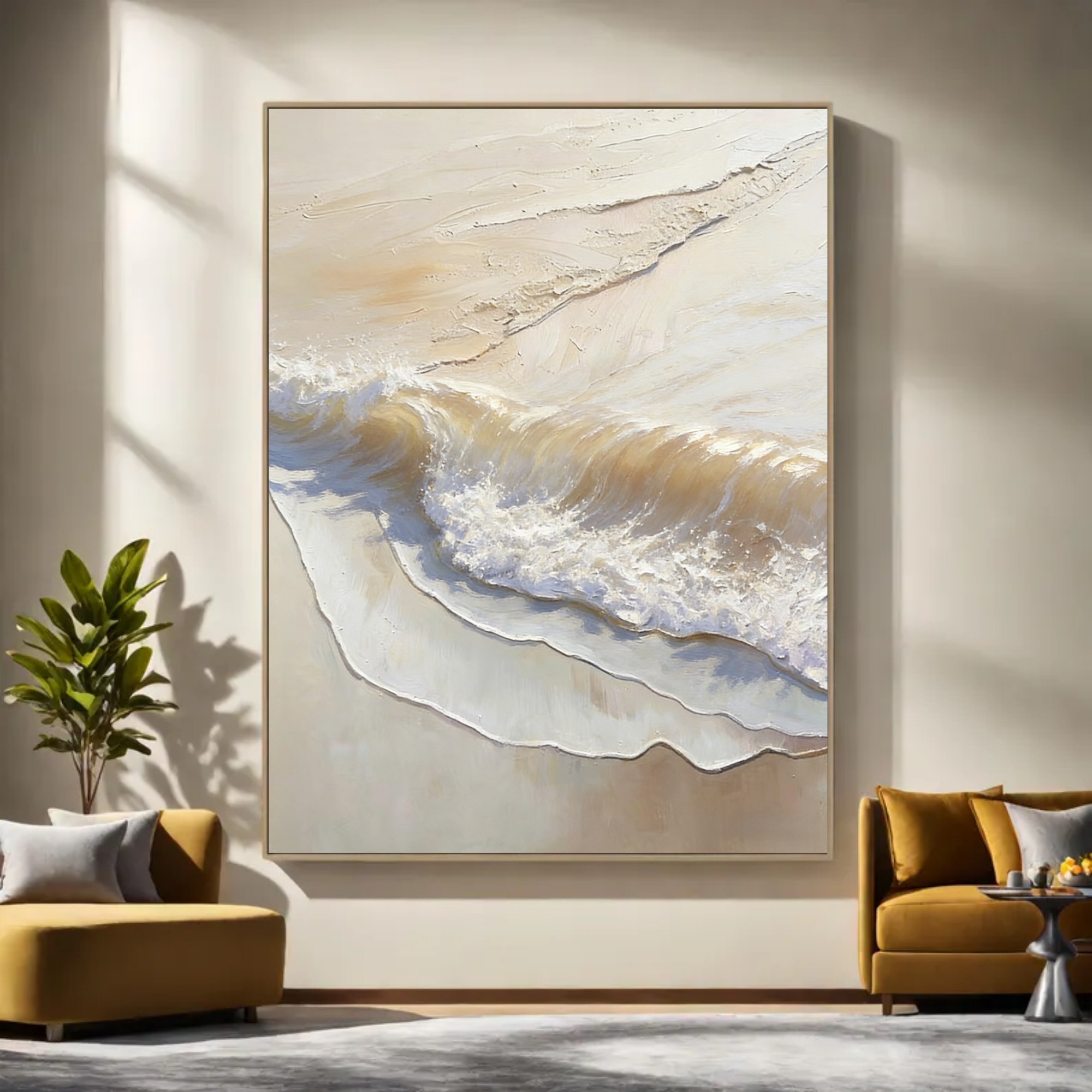 Sunlit Sand and Surf