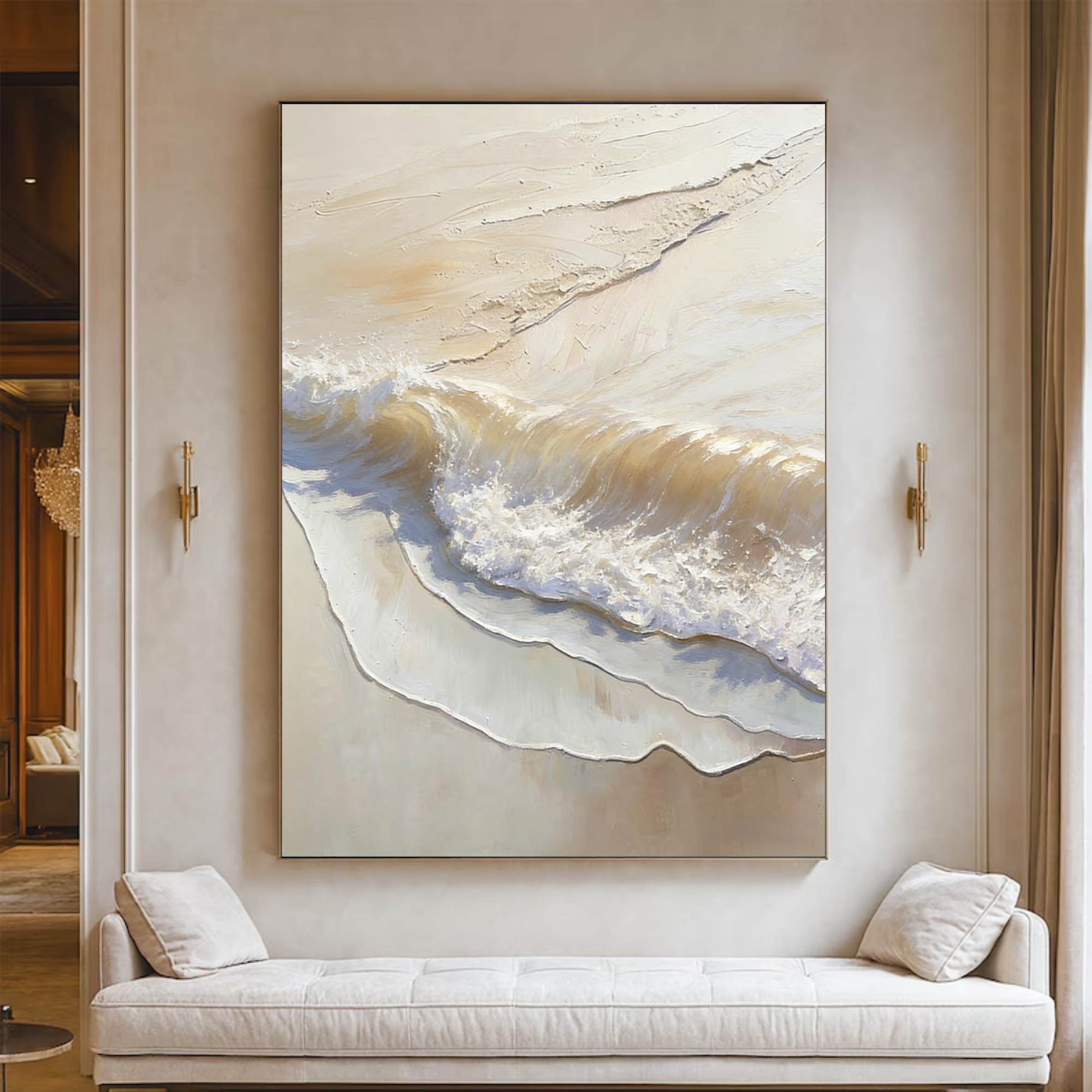 Sunlit Sand and Surf