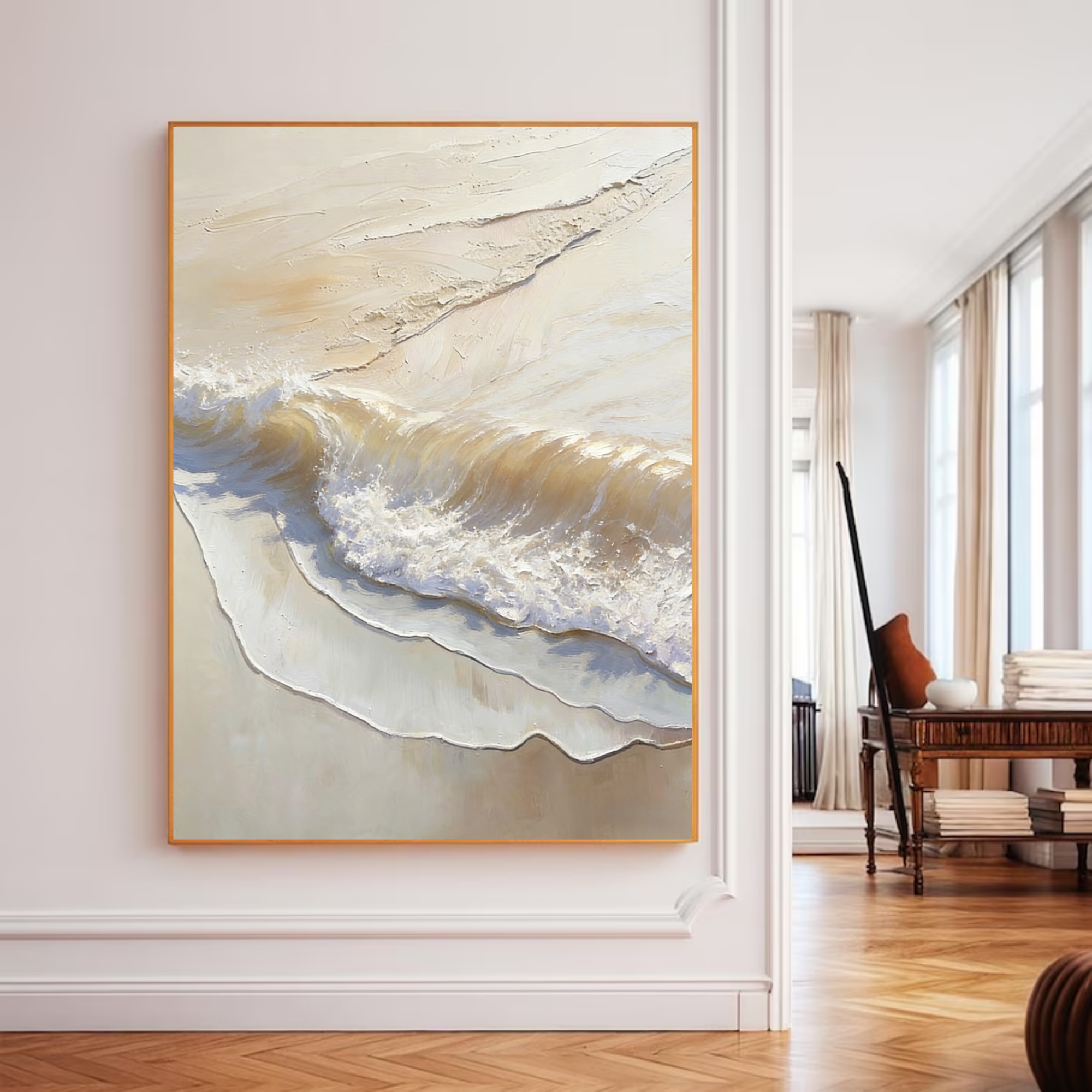 Sunlit Sand and Surf