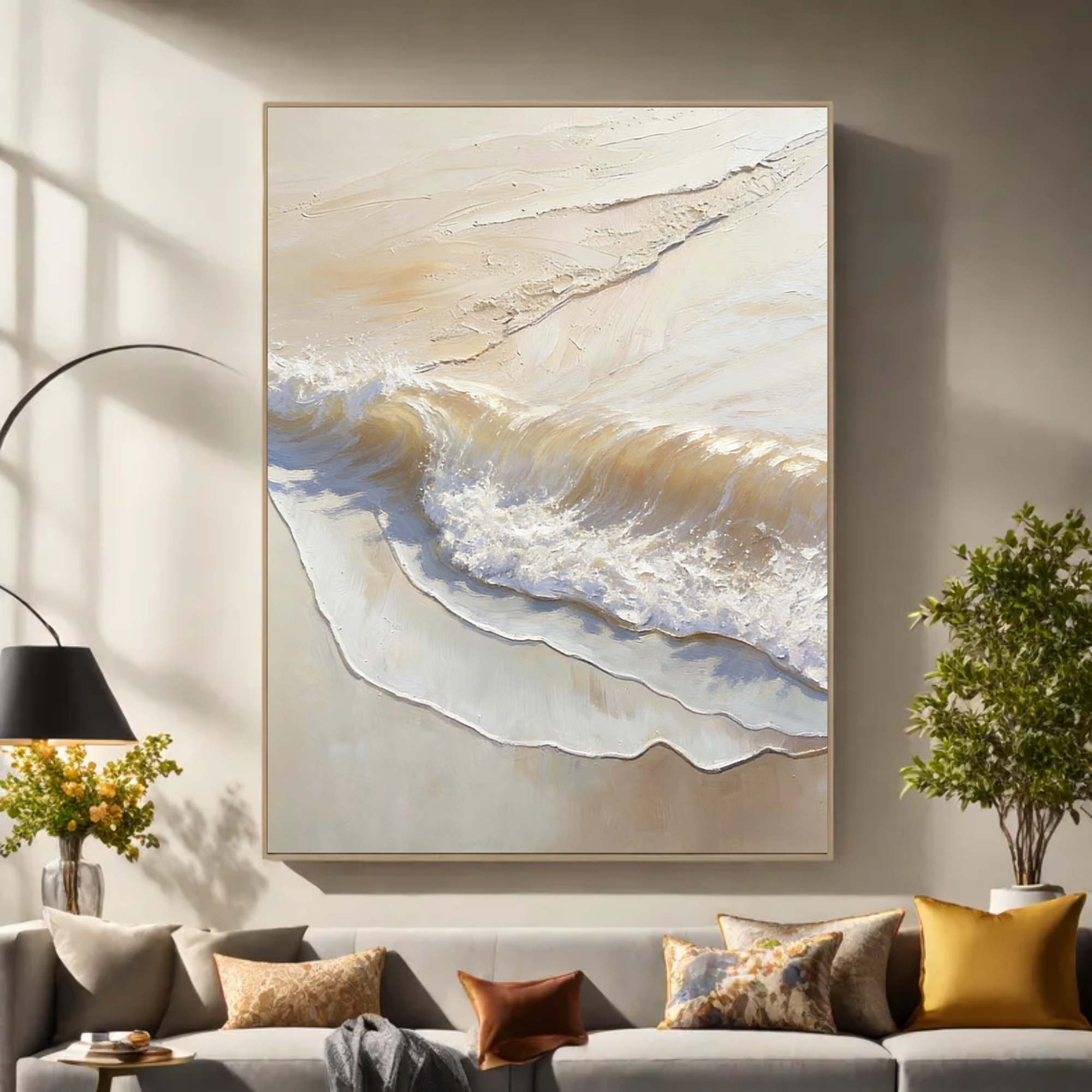 Sunlit Sand and Surf