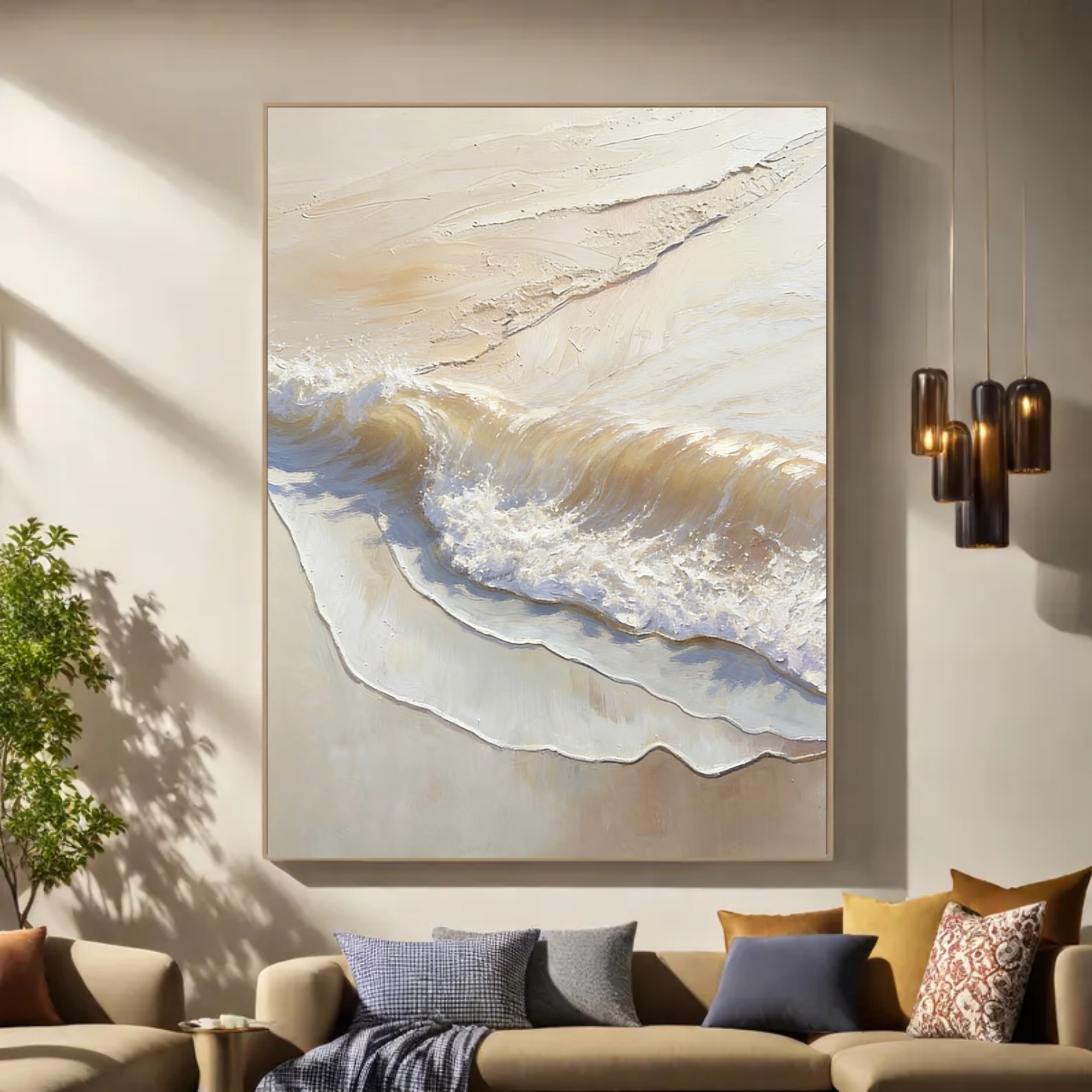 Sunlit Sand and Surf