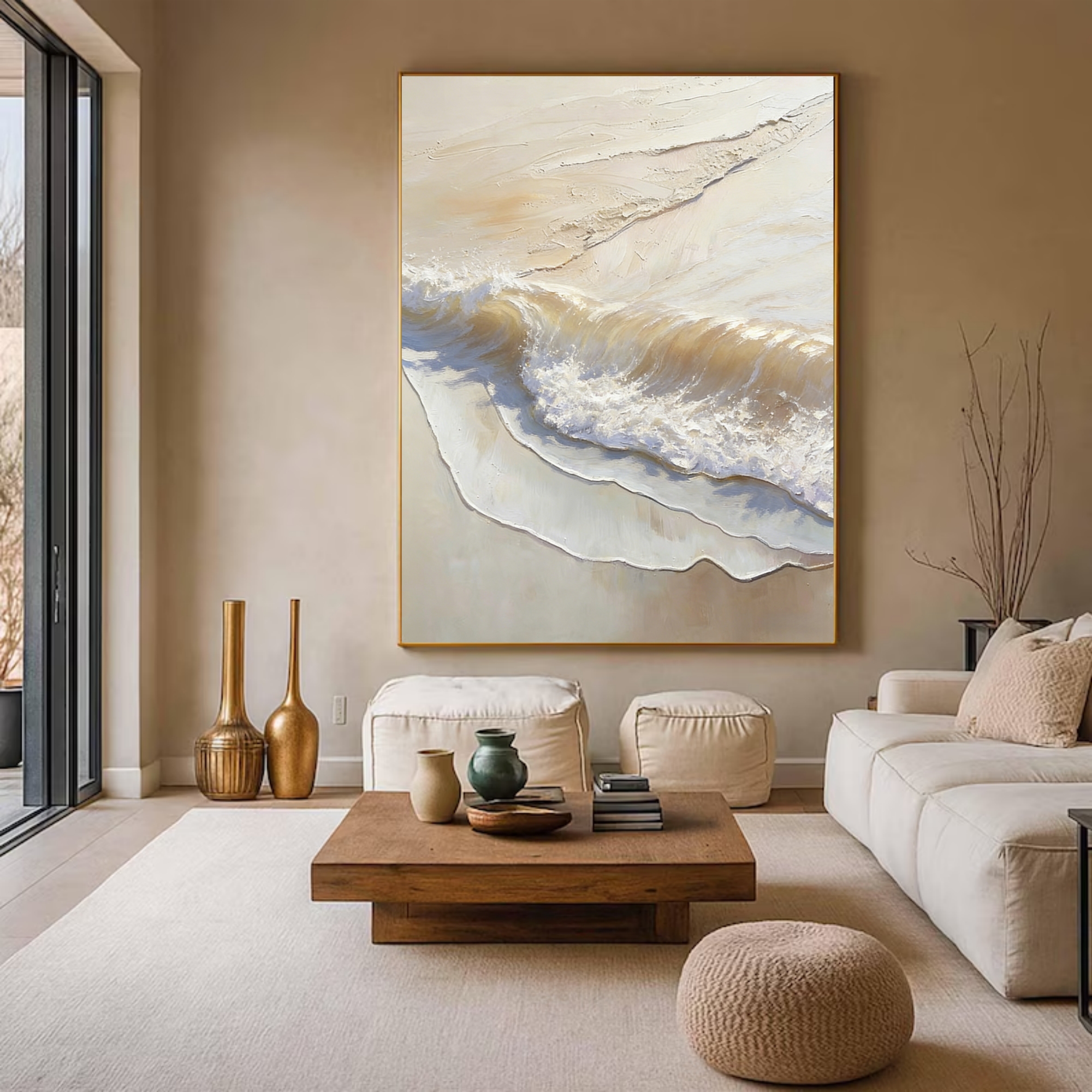 Sunlit Sand and Surf