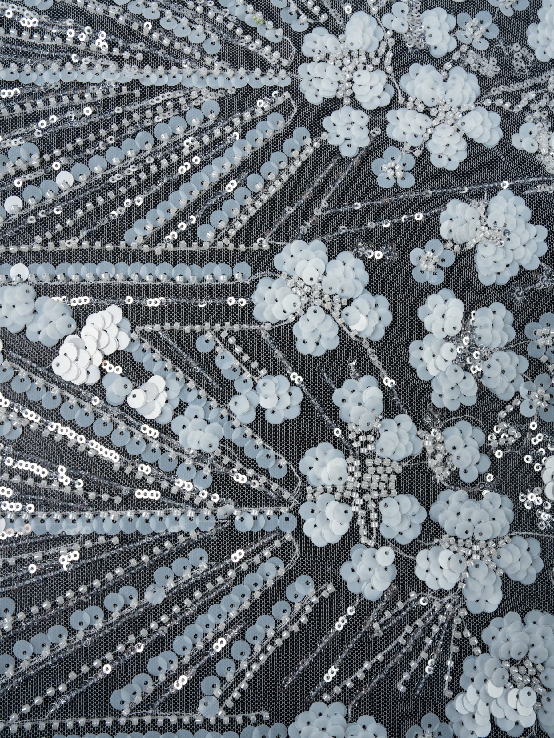 Sita Lace, sitalace, Lace Fabric, Feature Fabric, Tulle Fabric, Beaded Fabric, Sequined Fabric, Embroidery Fabric, Wedding Dress, Bridal Gown, Bridal Veil, Beads, Sequins, Feather Fabrics, Feather, 3D Flowers, Floral, Blossom Flowers, Flower Petal,