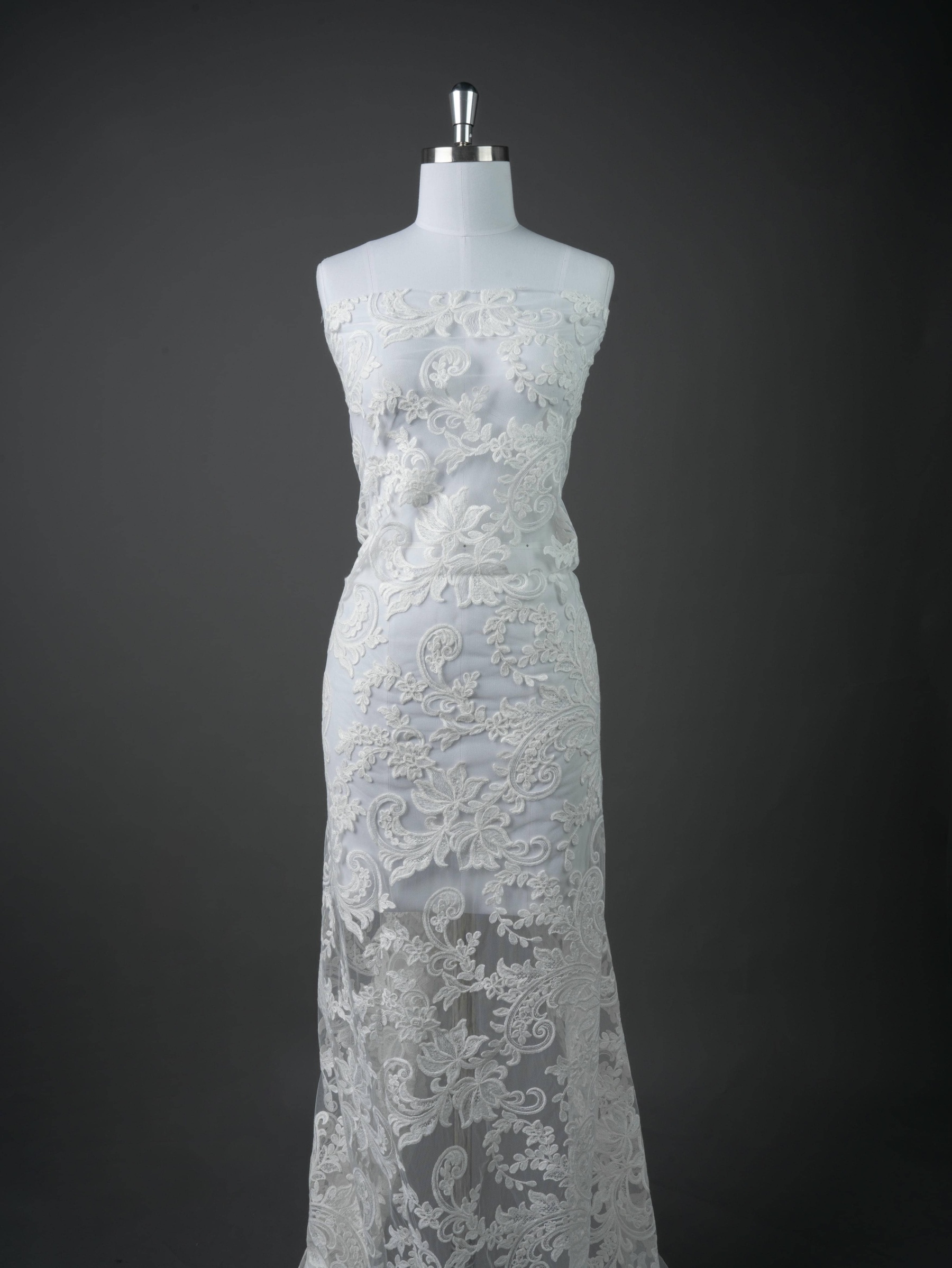 Sita Lace, sitalace, Lace Fabric, Feature Fabric, Tulle Fabric, Beaded Fabric, Sequined Fabric, Embroidery Fabric, Wedding Dress, Bridal Gown, Bridal Veil, Beads, Sequins, Feather Fabrics, Feather, 3D Flowers, Floral, Blossom Flowers, Flower Petal,