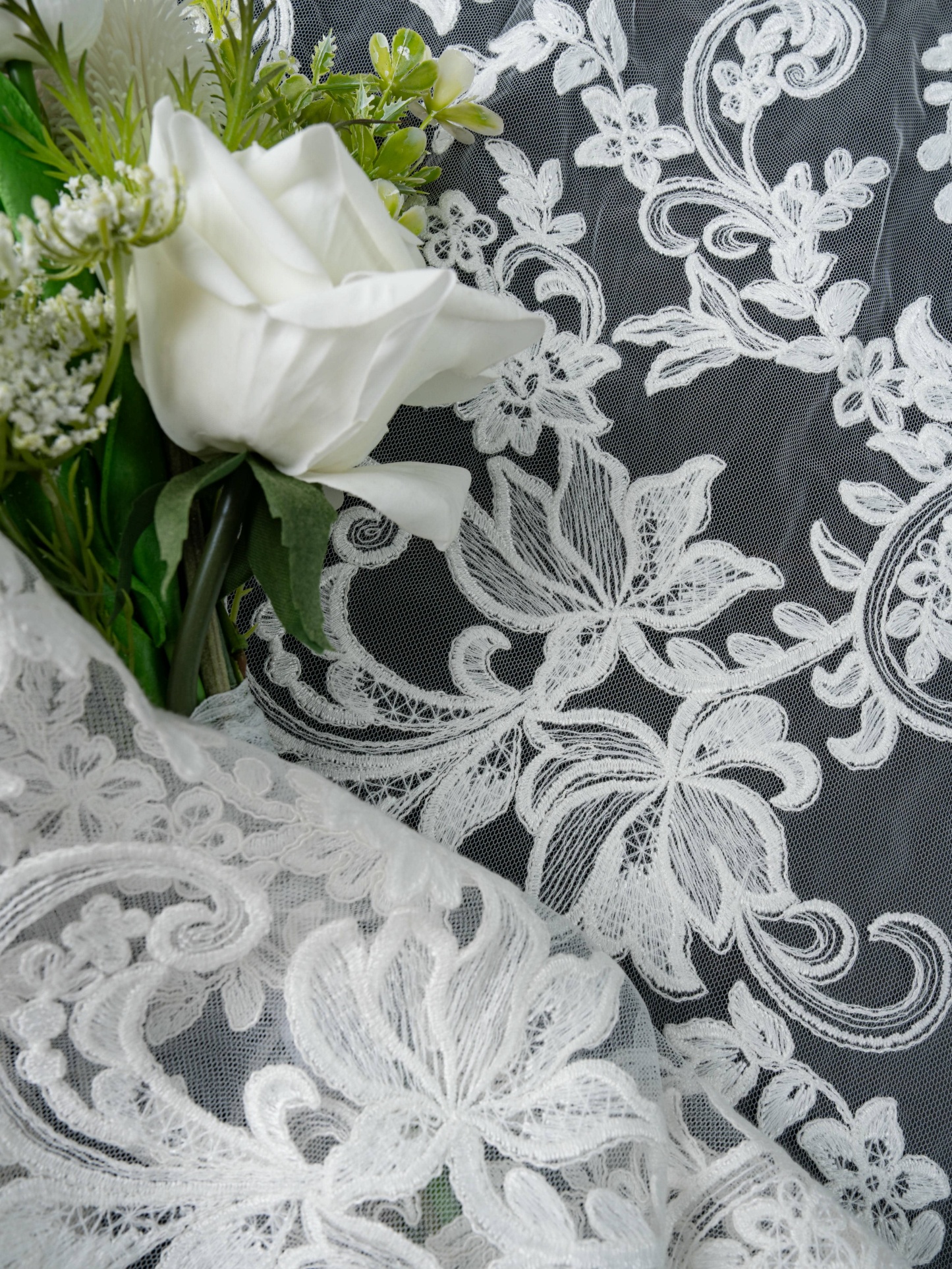 Sita Lace, sitalace, Lace Fabric, Feature Fabric, Tulle Fabric, Beaded Fabric, Sequined Fabric, Embroidery Fabric, Wedding Dress, Bridal Gown, Bridal Veil, Beads, Sequins, Feather Fabrics, Feather, 3D Flowers, Floral, Blossom Flowers, Flower Petal,