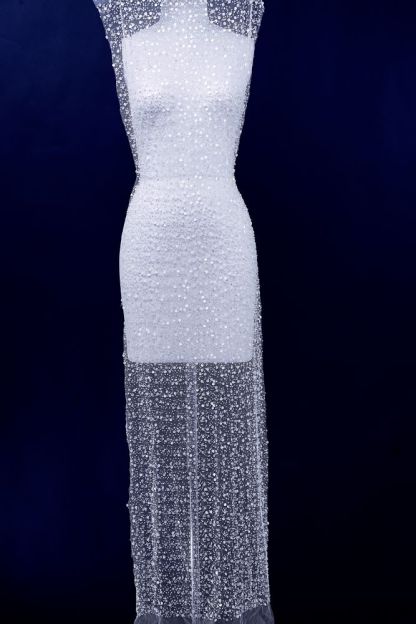 Sita Lace, sitalace, Lace Fabric, Feature Fabric, Tulle Fabric, Beaded Fabric, Sequined Fabric, Embroidery Fabric, Wedding Dress, Bridal Gown, Bridal Veil, Beads, Sequins, Feather Fabrics, Feather, 3D Flowers, Floral, Blossom Flowers, Floral Petal, Embroidered Leaves