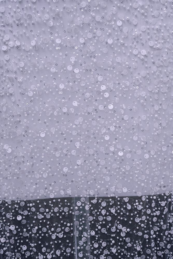 Sita Lace, sitalace, Lace Fabric, Feature Fabric, Tulle Fabric, Beaded Fabric, Sequined Fabric, Embroidery Fabric, Wedding Dress, Bridal Gown, Bridal Veil, Beads, Sequins, Feather Fabrics, Feather, 3D Flowers, Floral, Blossom Flowers, Floral Petal, Embroidered Leaves