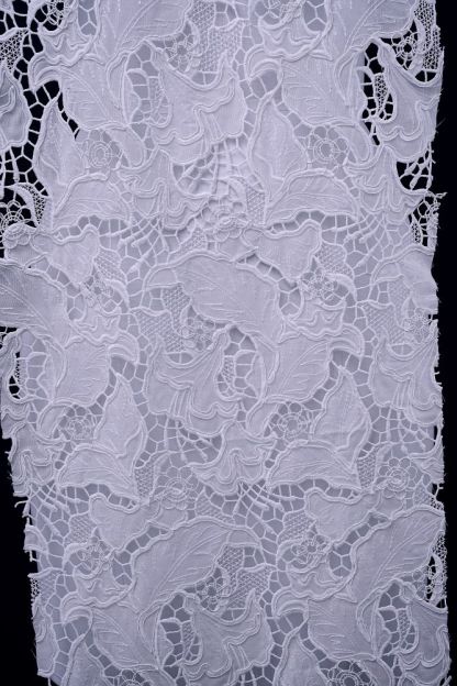 Bleached Beige Embroidered Mesh Floral Fabric Wedding Evening Dresses Sheaths