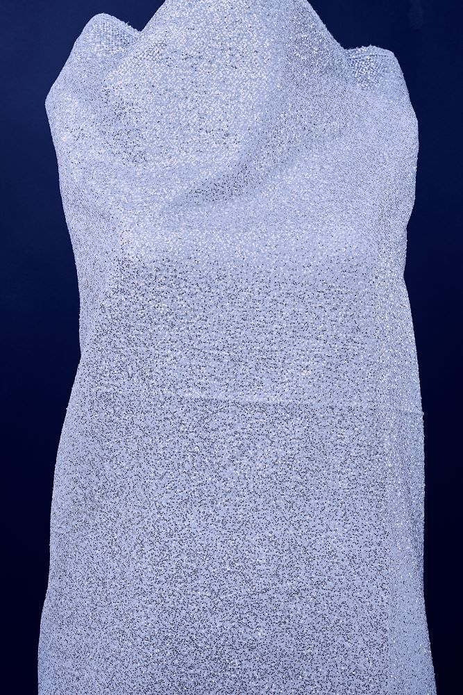 Beautiful Beige Mesh Fabric Wedding Evening Dresses