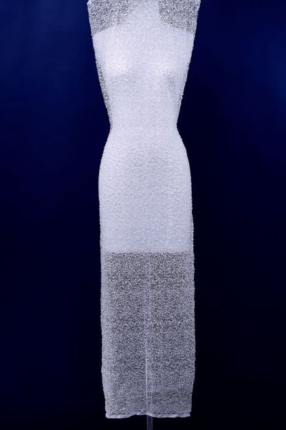 Luxury Lace Fabric With Embroidery Crystal Beading Delicate Embroidery Sparkly Sequins Gorgeous Lace Embroidery Wedding Gown Bridal Gown