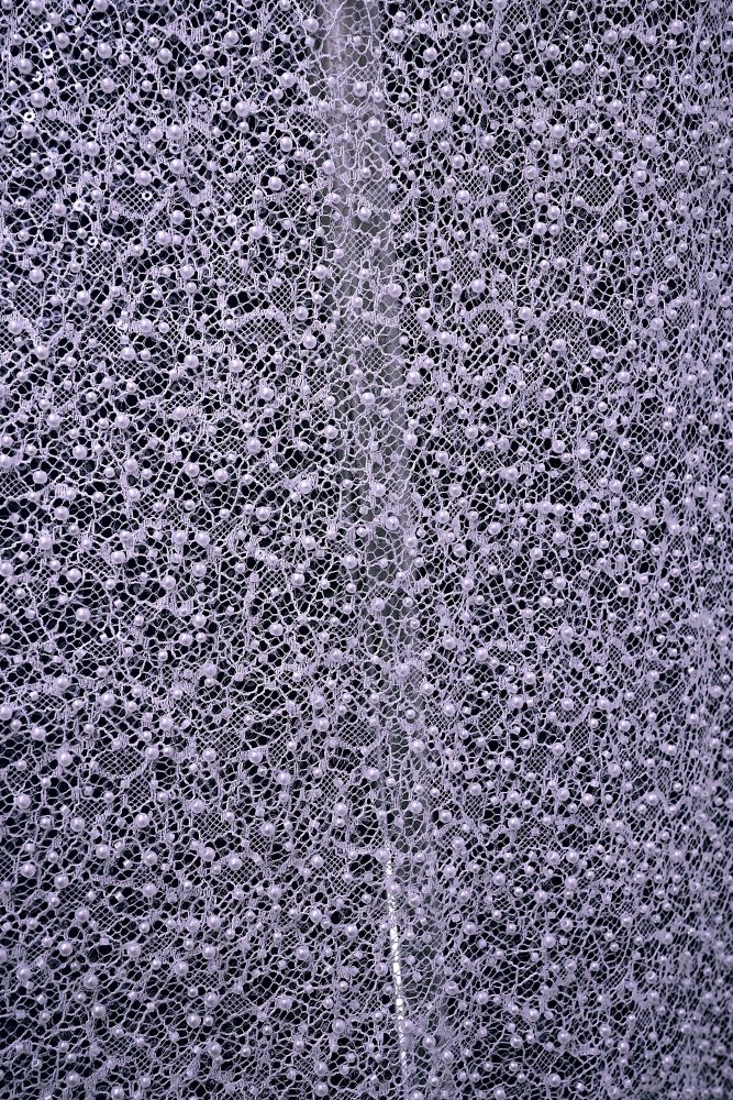 Luxury Lace Fabric With Embroidery Crystal Beading Delicate Embroidery Sparkly Sequins Gorgeous Lace Embroidery Wedding Gown Bridal Gown