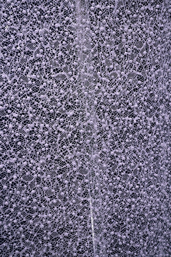 Luxury Lace Fabric With Embroidery Crystal Beading Delicate Embroidery Sparkly Sequins Gorgeous Lace Embroidery Wedding Gown Bridal Gown