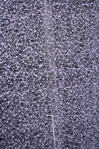 Luxury Lace Fabric With Embroidery Crystal Beading Delicate Embroidery Sparkly Sequins Gorgeous Lace Embroidery Wedding Gown Bridal Gown