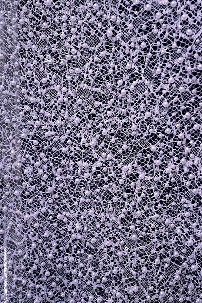 Luxury Lace Fabric With Embroidery Crystal Beading Delicate Embroidery Sparkly Sequins Gorgeous Lace Embroidery Wedding Gown Bridal Gown