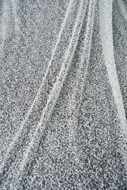 Luxury Lace Fabric With Embroidery Crystal Beads Beautifully Embroidered Sparkling Sequins Gorgeous lace Embroidered Wedding Dress Wedding Dress