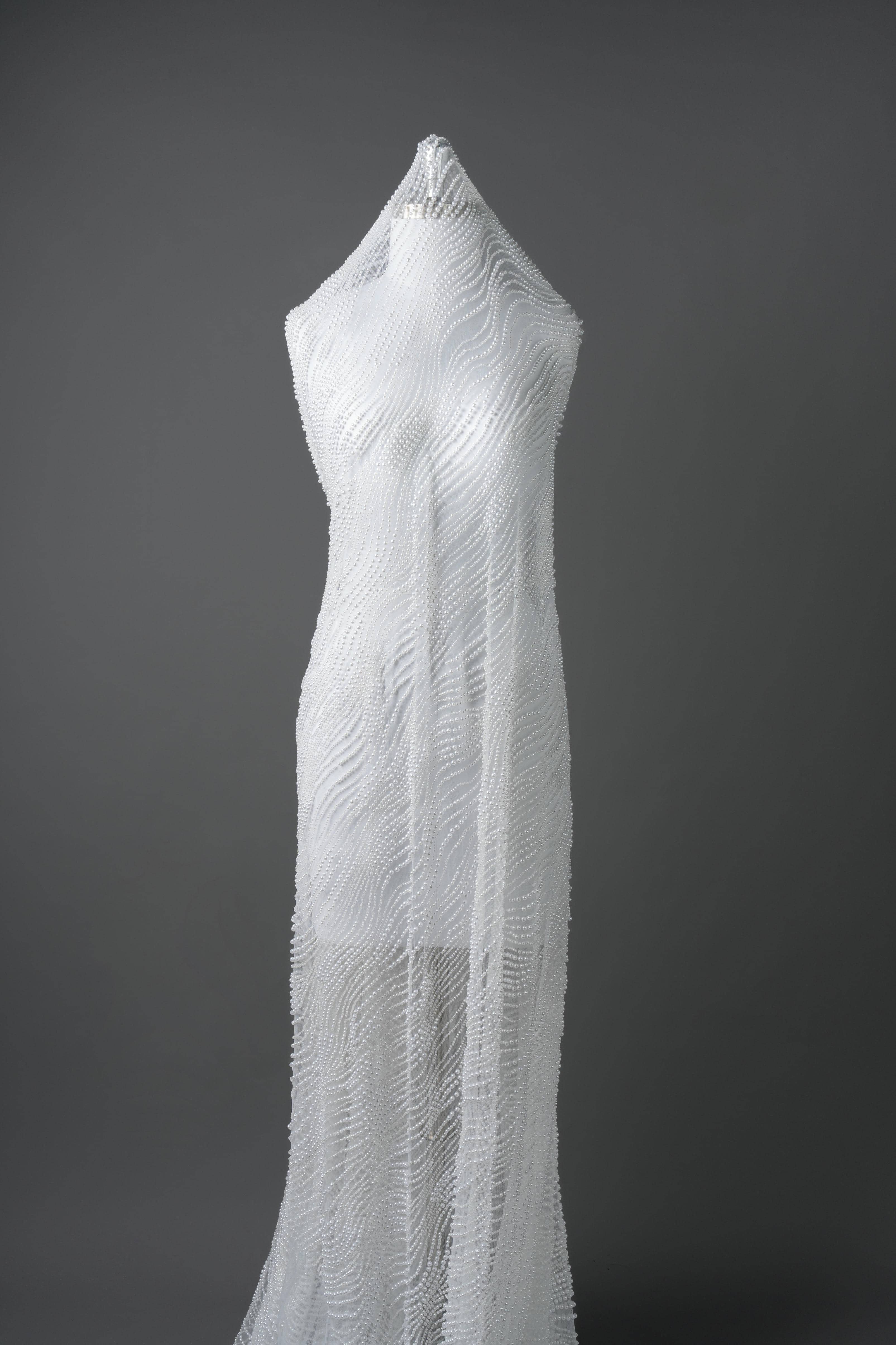 Sita Lace, sitalace, Lace Fabric, Feature Fabric, Tulle Fabric, Beaded Fabric, Sequined Fabric, Embroidery Fabric, Wedding Dress, Bridal Gown, Bridal Veil, Beads, Sequins, Feather Fabrics, Feather, 3D Flowers, Floral, Blossom Flowers, Flower Petal,