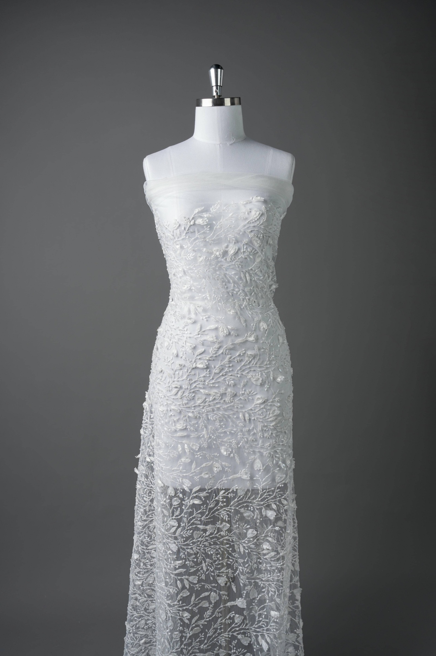 Sita Lace, sitalace, Lace Fabric, Feature Fabric, Tulle Fabric, Beaded Fabric, Sequined Fabric, Embroidery Fabric, Wedding Dress, Bridal Gown, Bridal Veil, Beads, Sequins, Feather Fabrics, Feather, 3D Flowers, Floral, Blossom Flowers, Flower Petal,